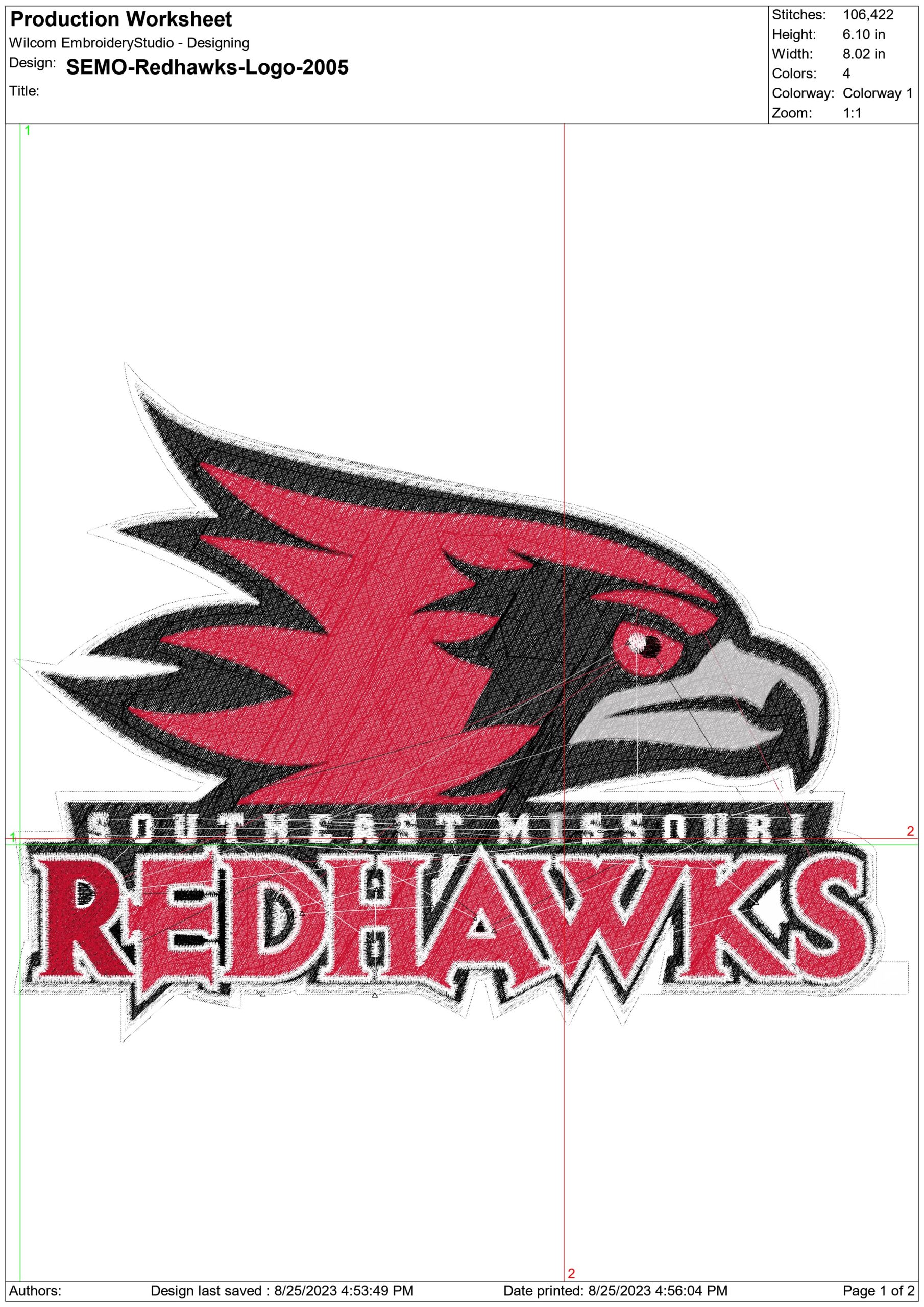Southeast Missouri State Redhawks embroidery design -Southeast Missouri State Redhawks University men's football embroidery machine pattern embroidery file - instant download — view 2