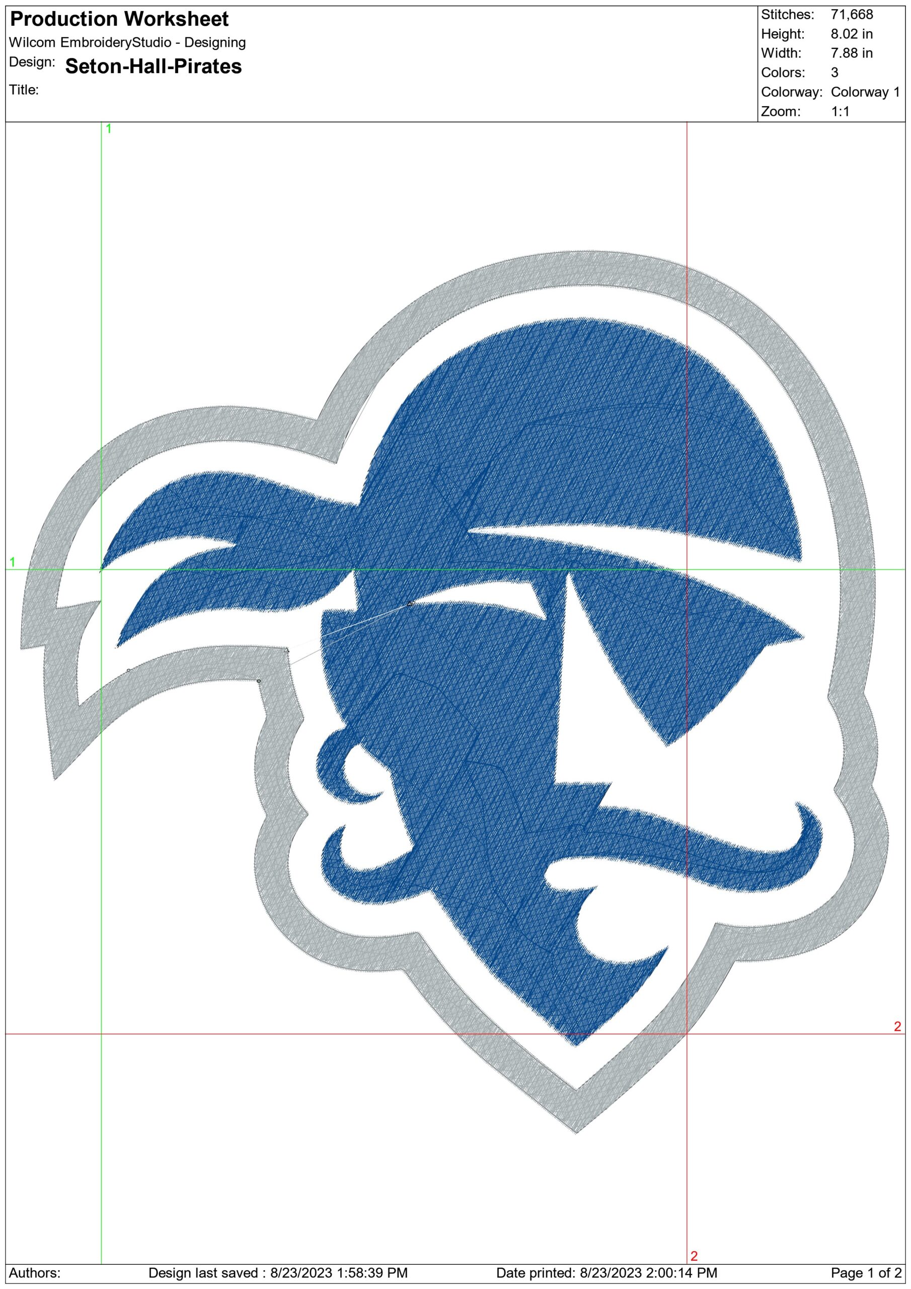 Seton Hall Pirates embroidery design -Seton Hall Pirates University men's basketball embroidery machine pattern embroidery file - instant download — view 2