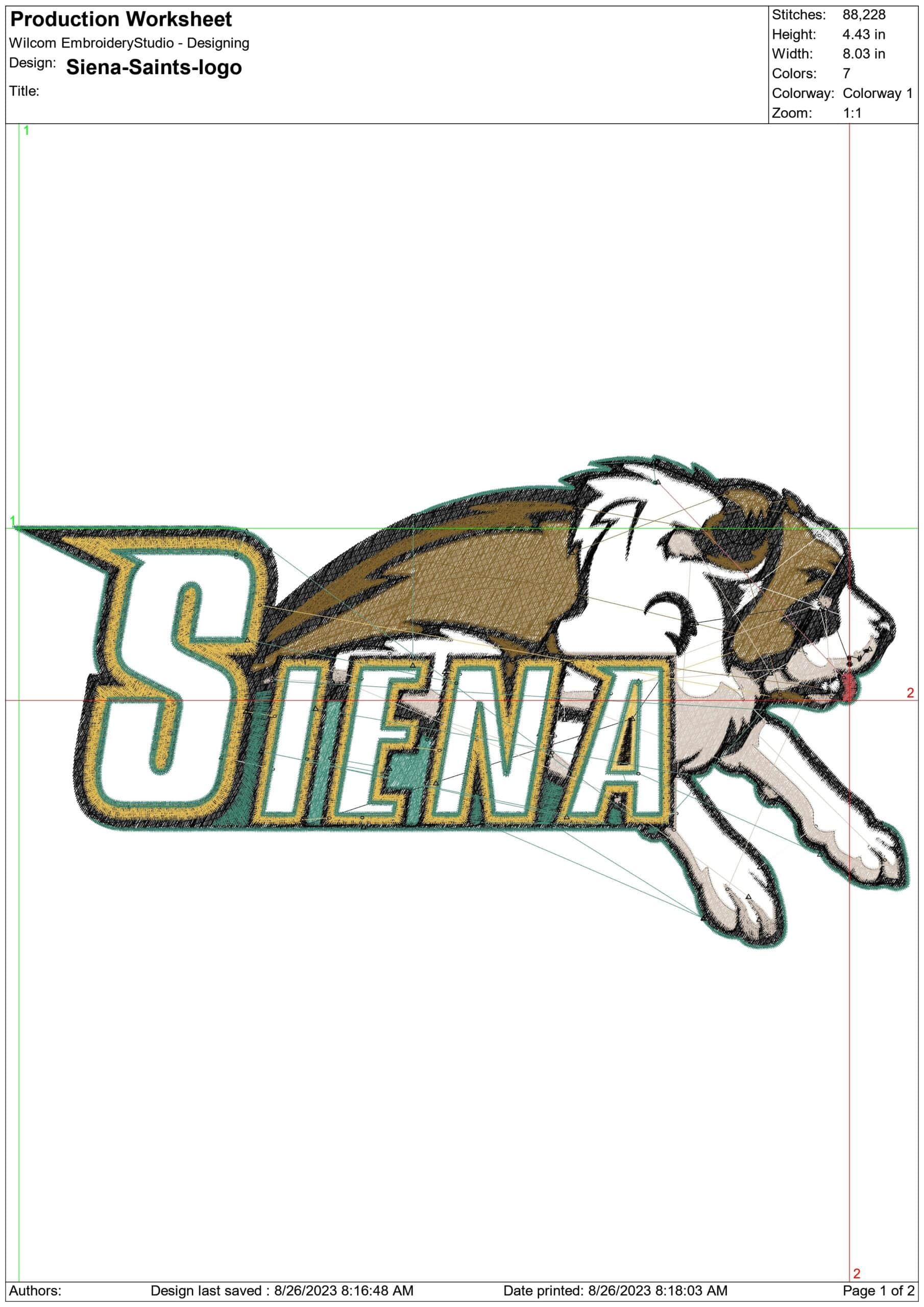 Siena Saints embroidery design -Siena Saints University men's basketball embroidery machine pattern embroidery file - instant download — view 2