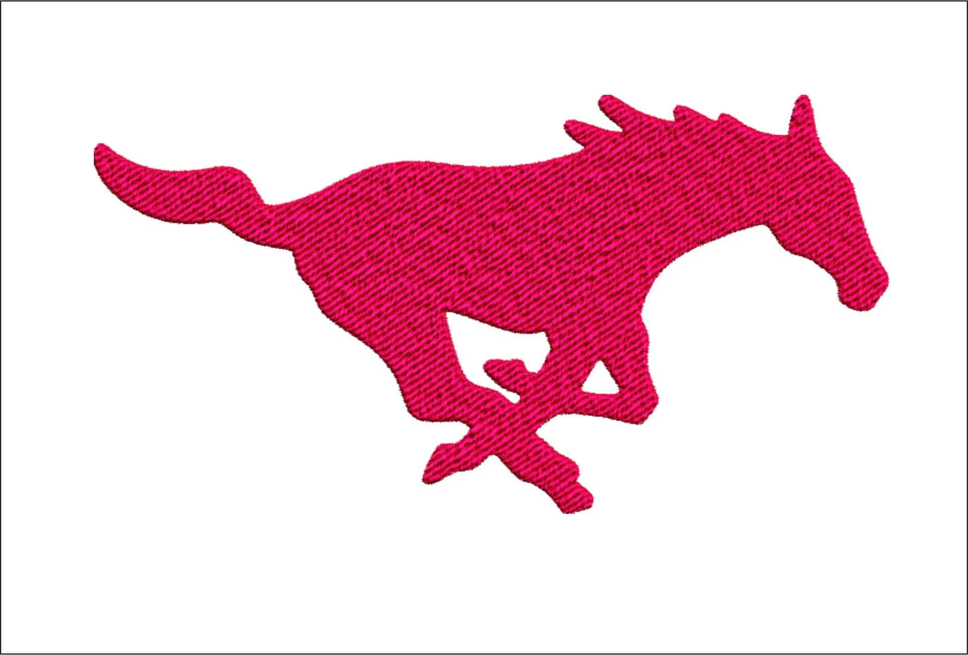 SMU Mustangs embroidery design -SMU Mustangs University men's football embroidery machine pattern embroidery file - instant download