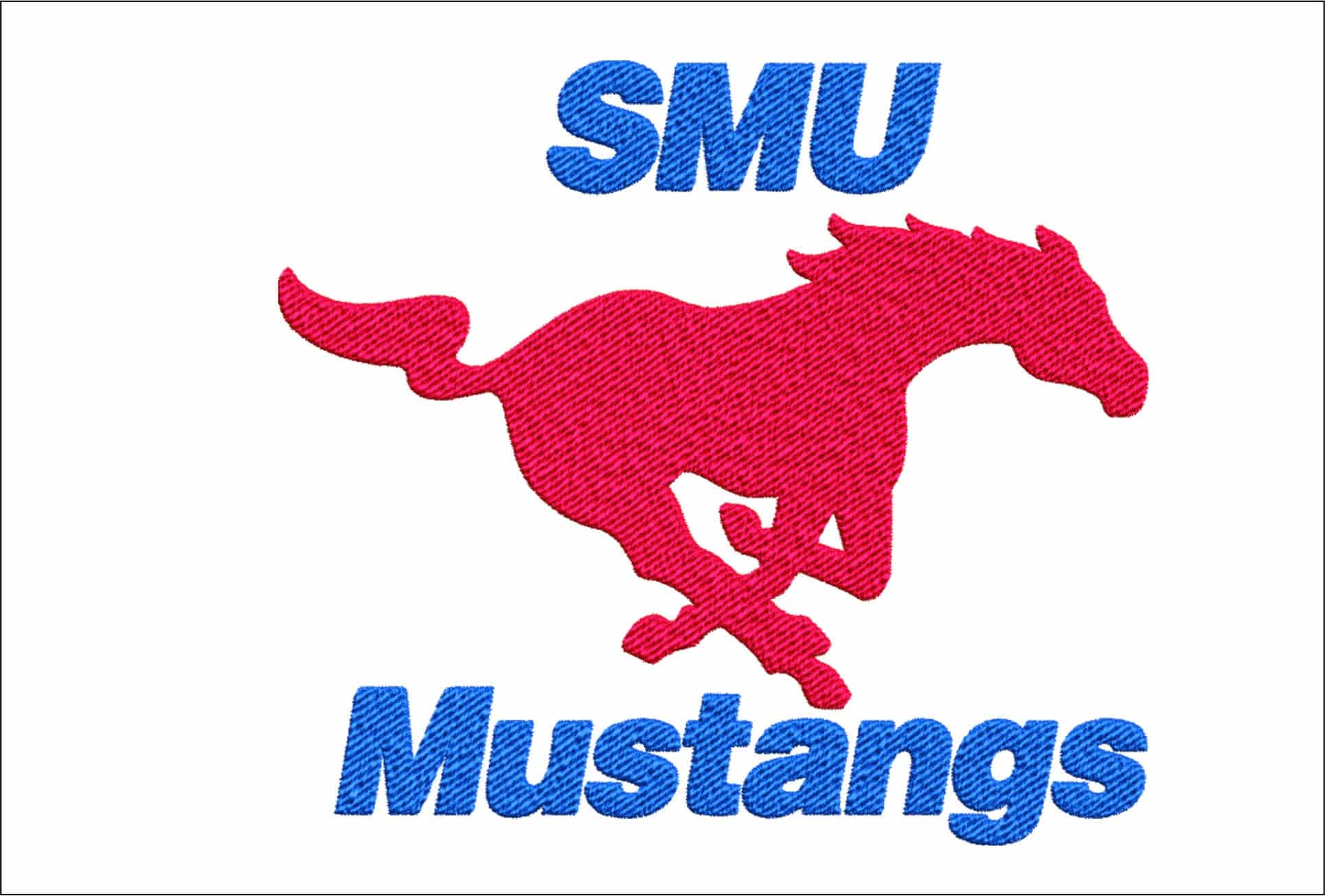 SMU Mustangs embroidery design -SMU Mustangs University men's football embroidery machine pattern embroidery file - instant download