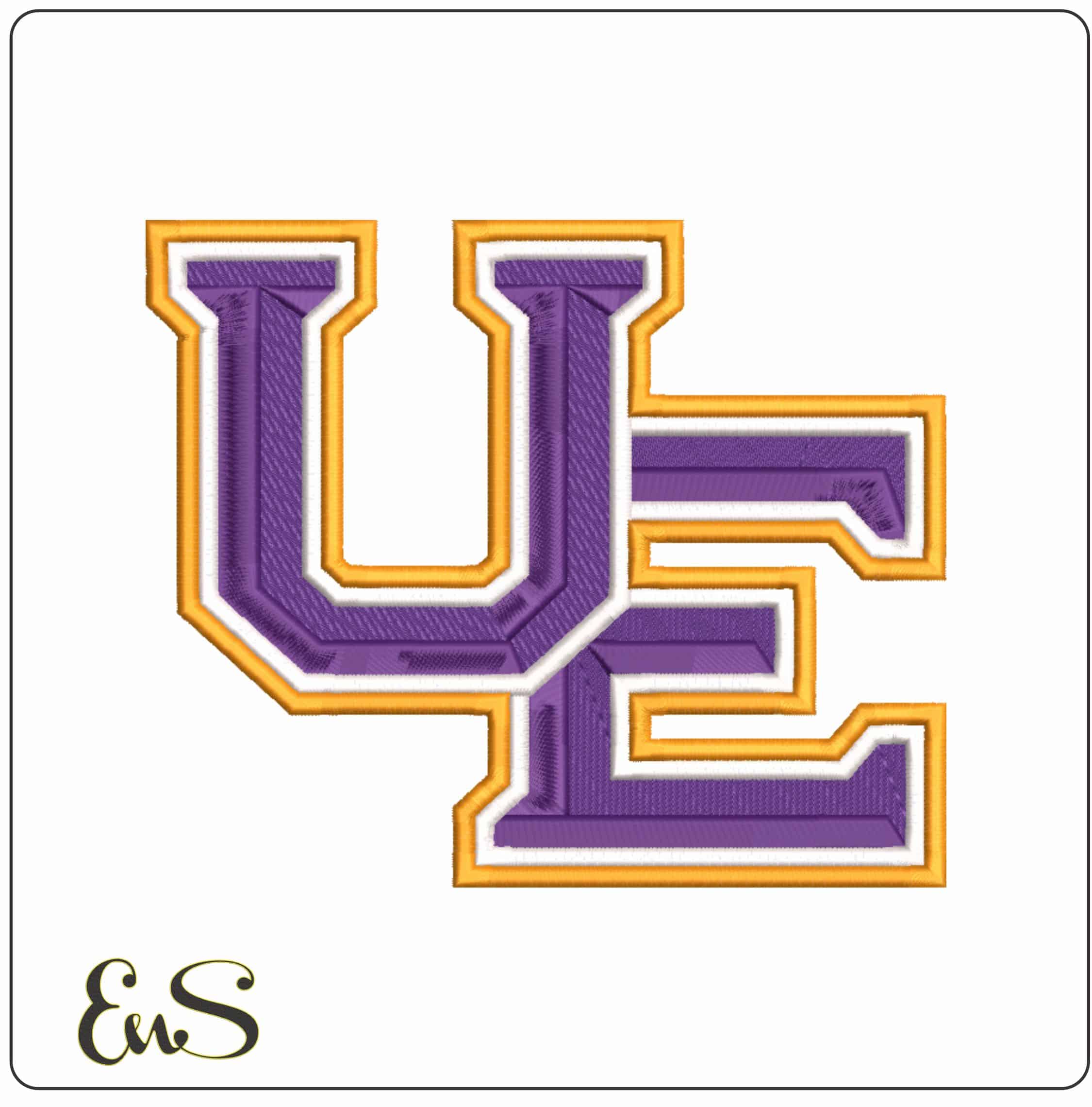 Evansville Purple Aces 2019 on University of Evansville  - Elegant embroidery design file-instant download
