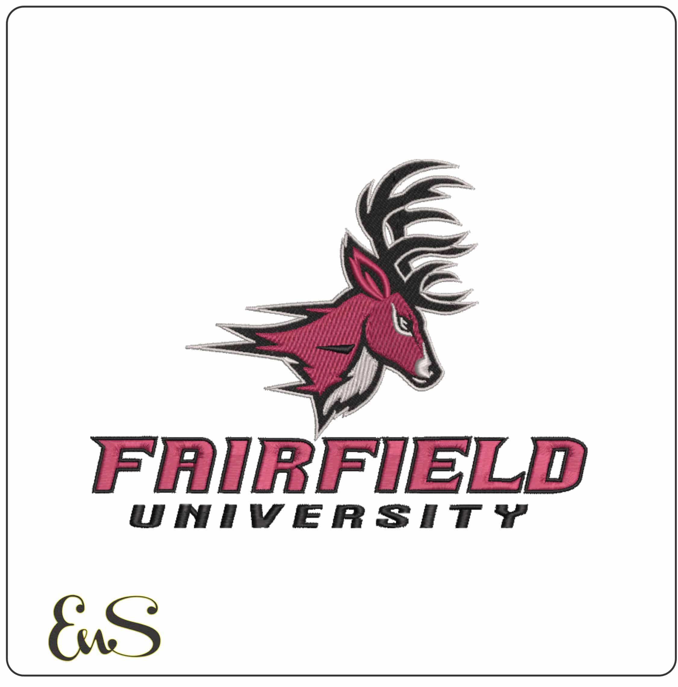 Fairfield Stags 2002 on Fairfield University  - Elegant embroidery design file-instant download