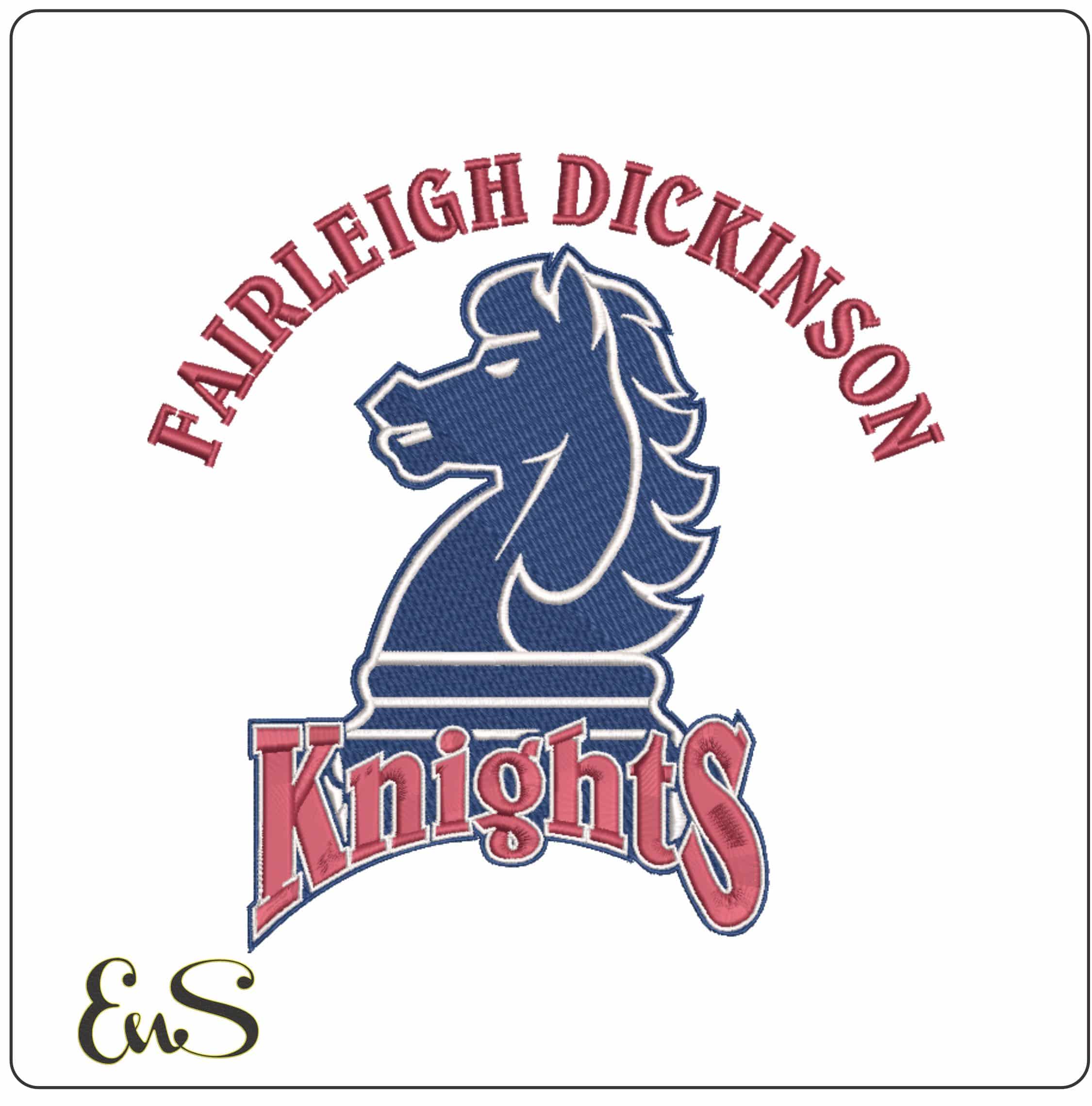 Fairleigh Dickinson Knights 2004 2019  University  - Elegant embroidery design file-instant download