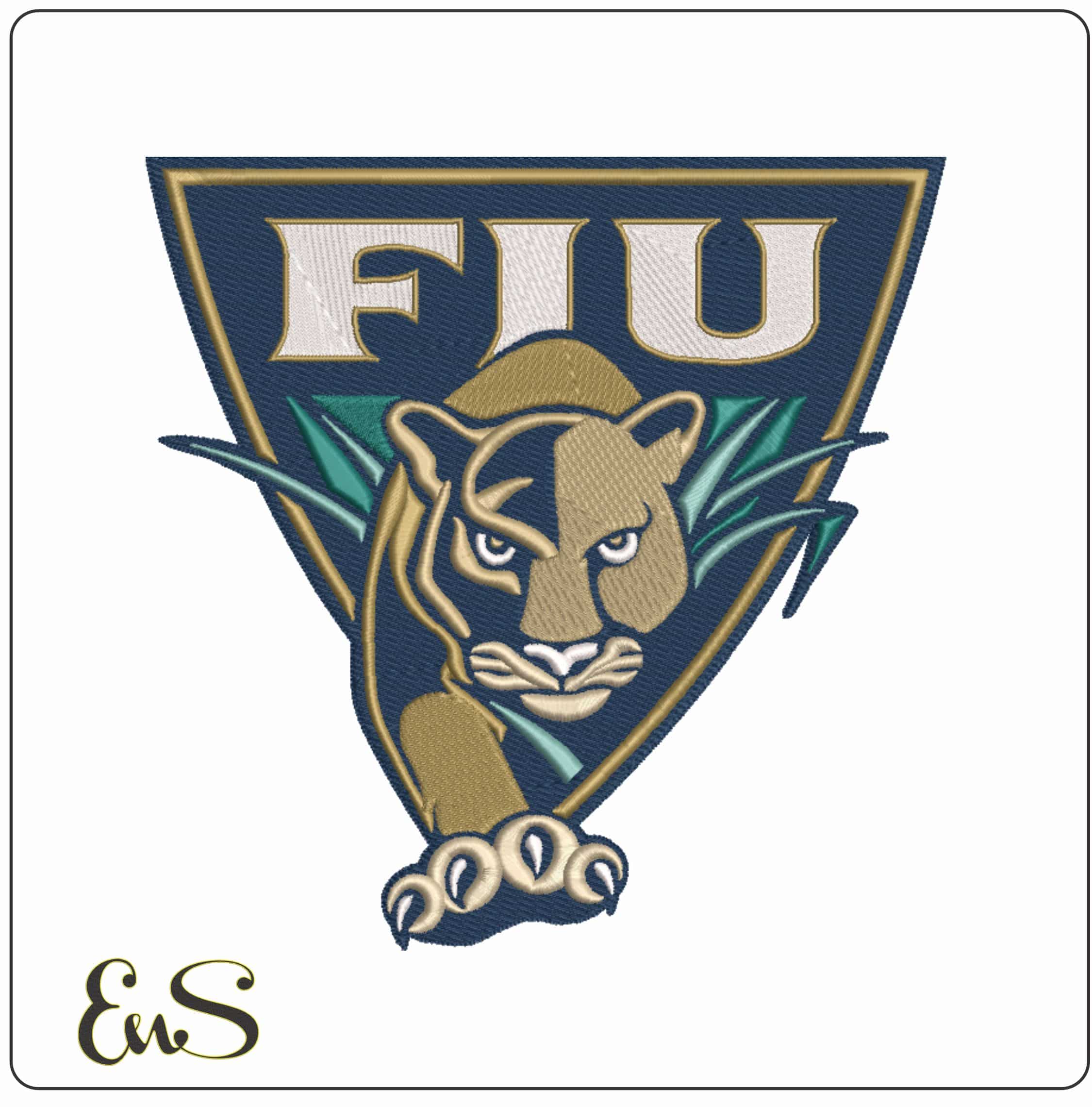 FIU Panthers 2001 to 2008 Alternative  University  - Elegant embroidery design file-instant download
