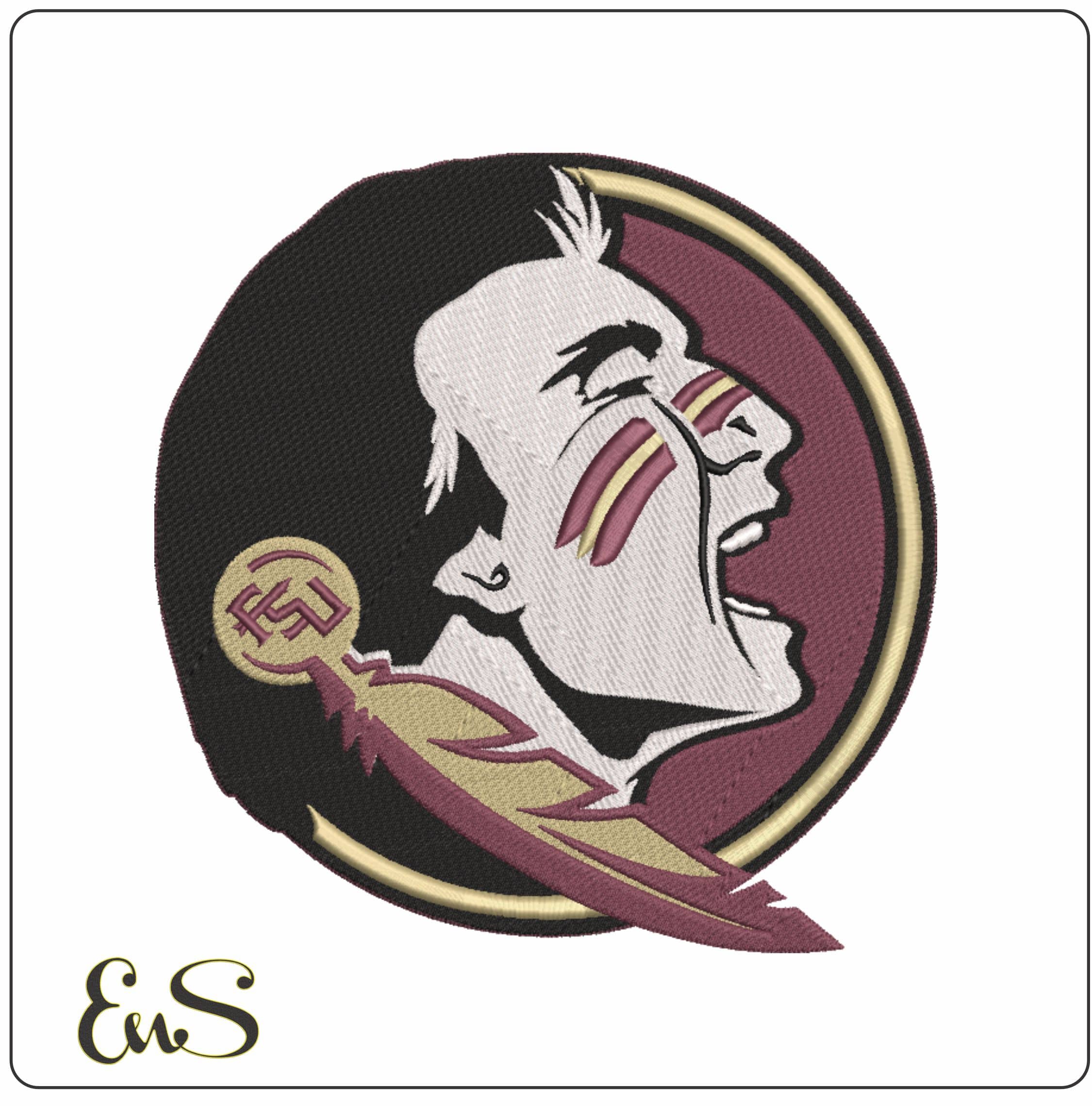 Florida State Seminoles 1976 on Florida State University - Elegant embroidery design file-instant download