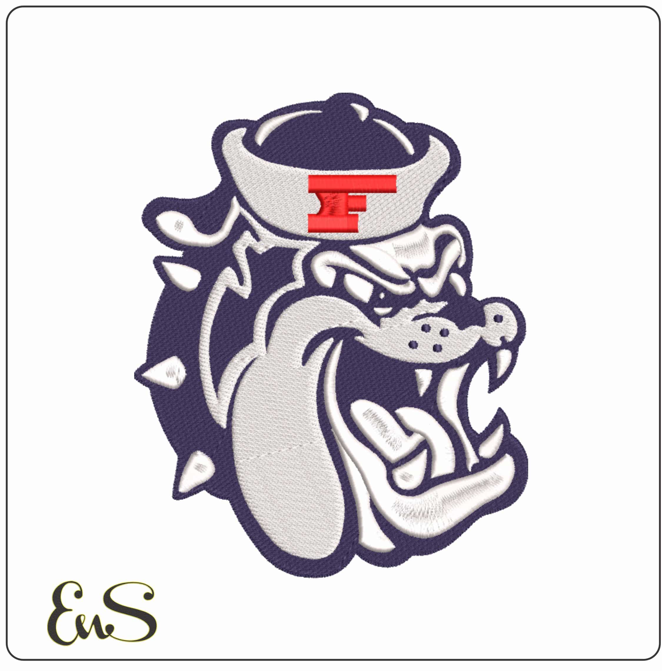 Fresno State Bulldogs 1976 to 1981 Fresno State University - Elegant embroidery design file-instant download
