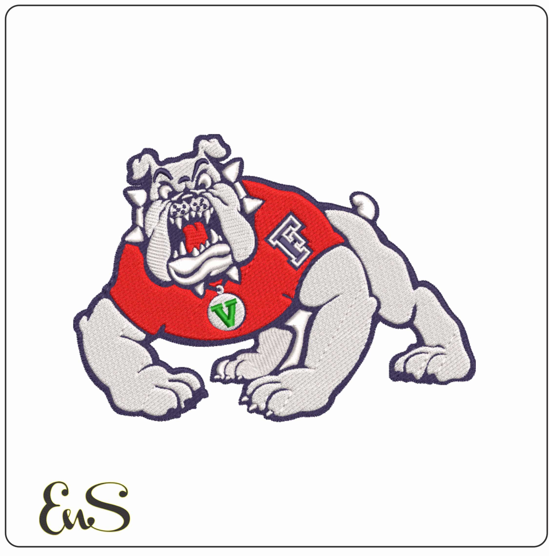 Fresno State Bulldogs 2006 on Fresno State University - Elegant embroidery design file-instant download