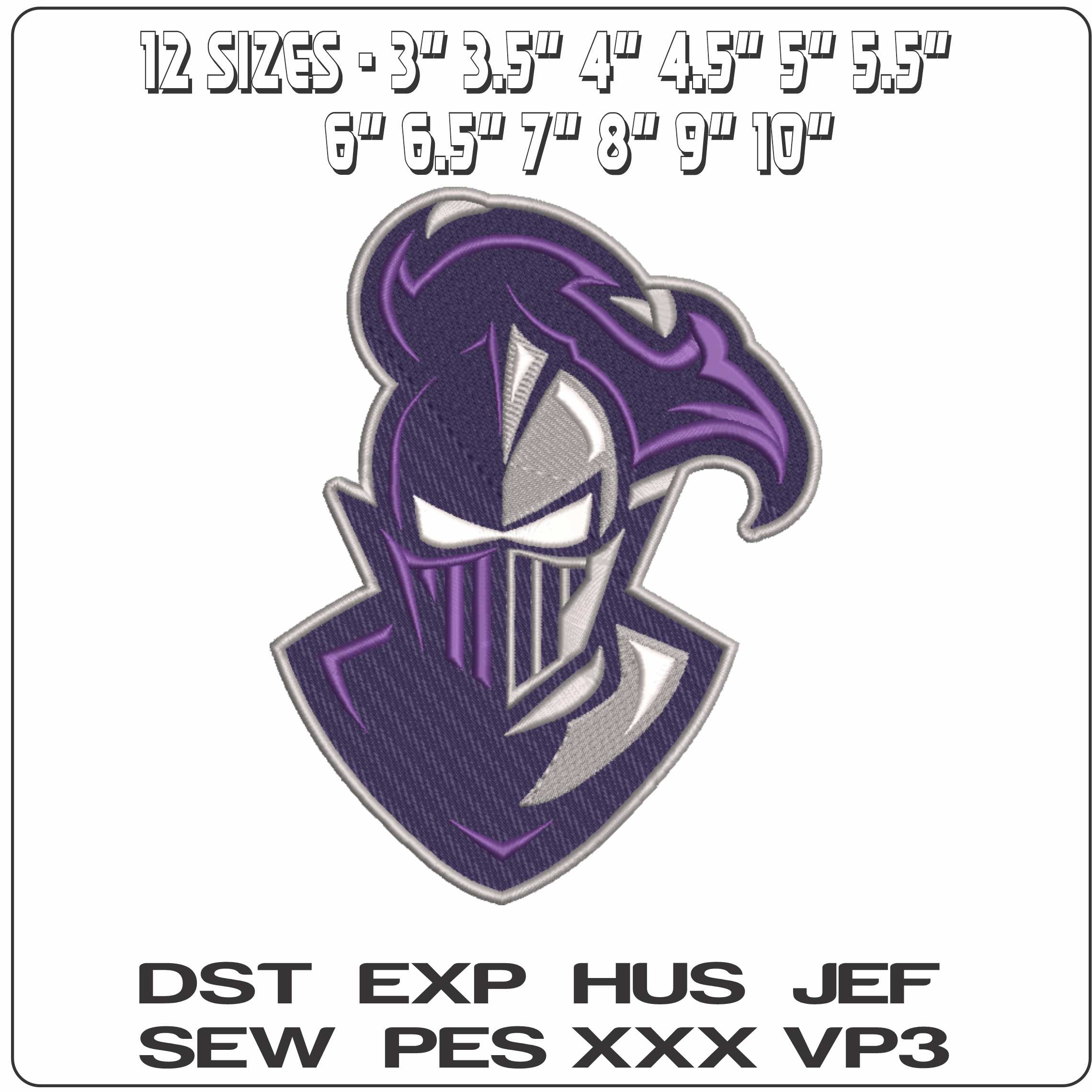 Furman Paladins alternate Furman University - Elegant embroidery design file-instant download — view 2