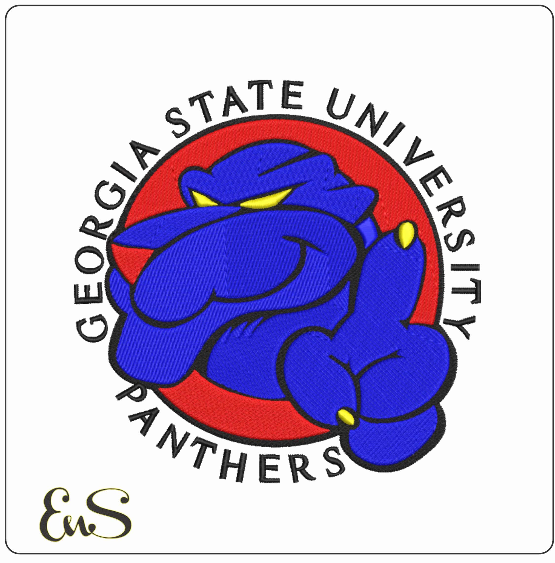 Georgia State Panthers 1994 to 2002  University - Elegant embroidery design file-instant download