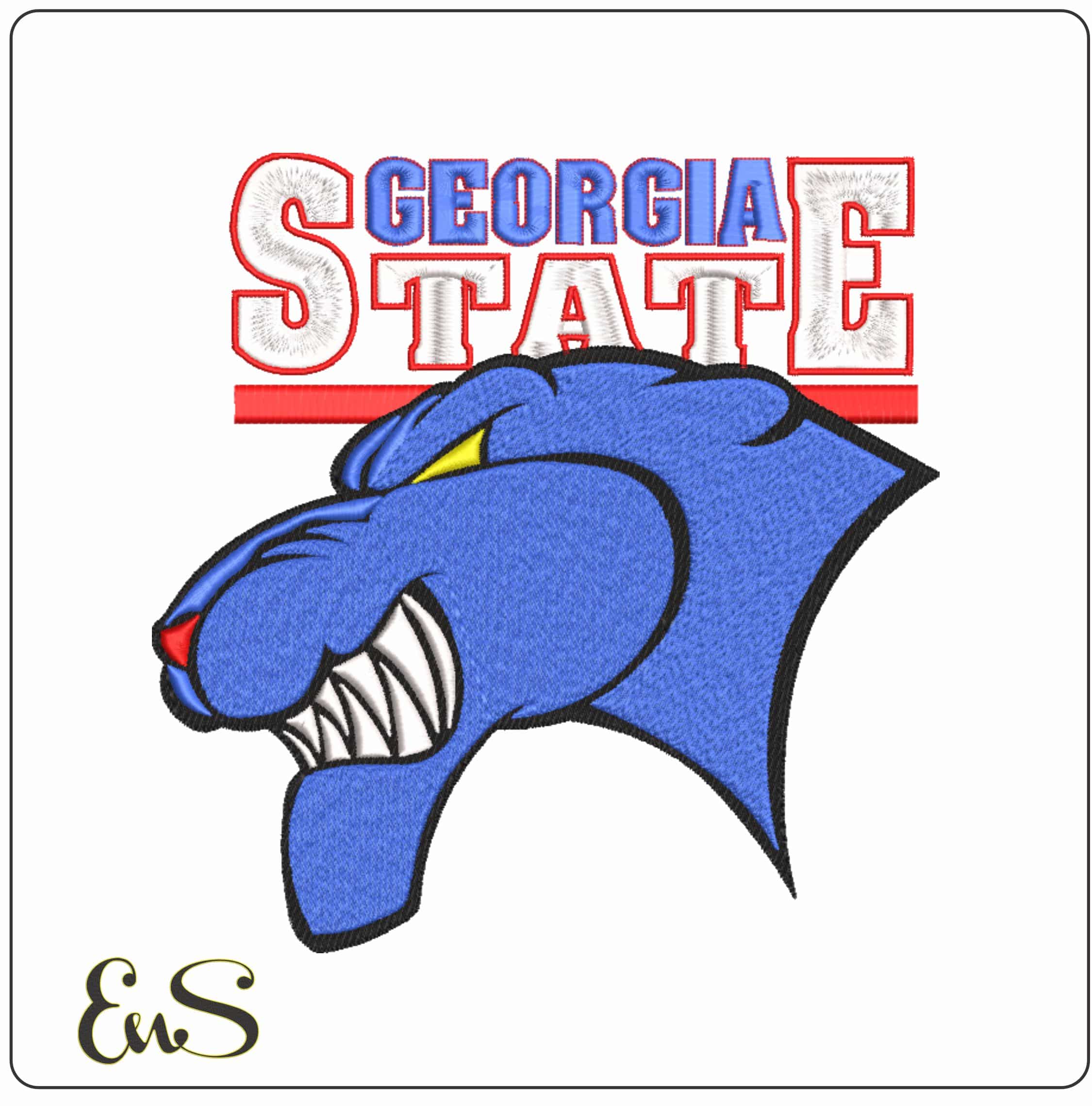 Georgia State Panthers 2002 to 2009  University - Elegant embroidery design file-instant download