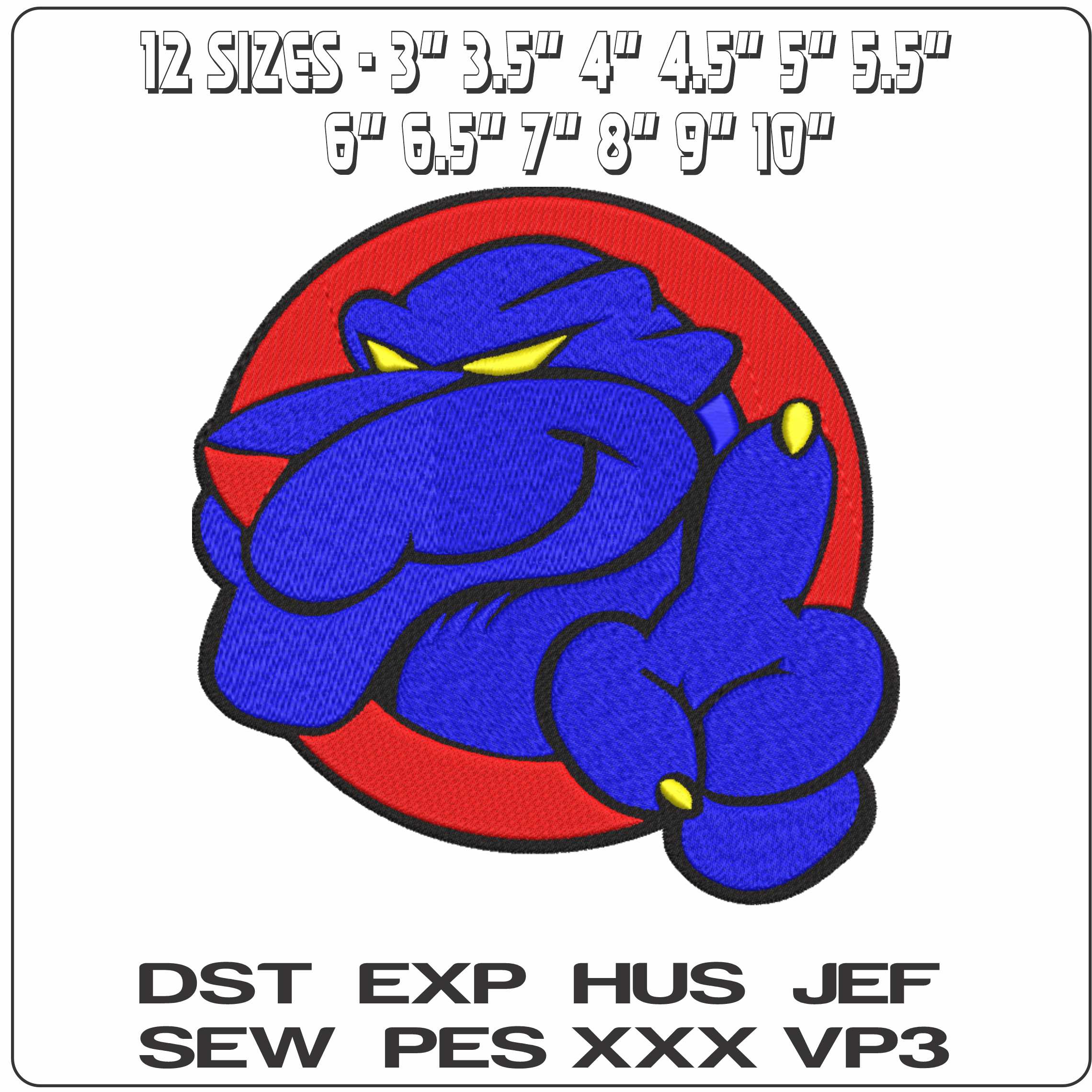 Georgia State Panthers Logo 1994 to 2002  University - Elegant embroidery design file-instant download — view 2