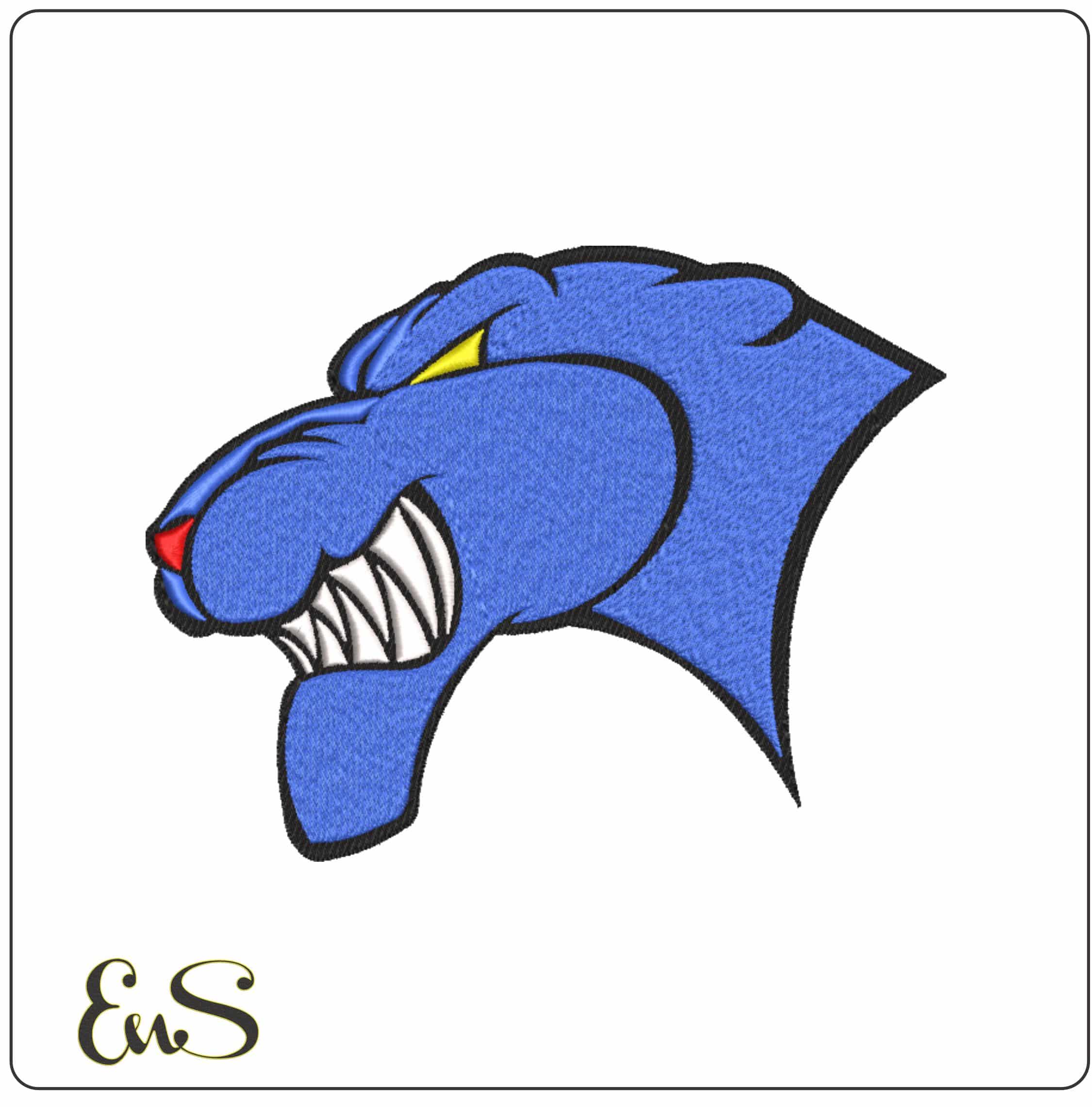 Georgia State Panthers Logo 2002 to 2009  University - Elegant embroidery design file-instant download