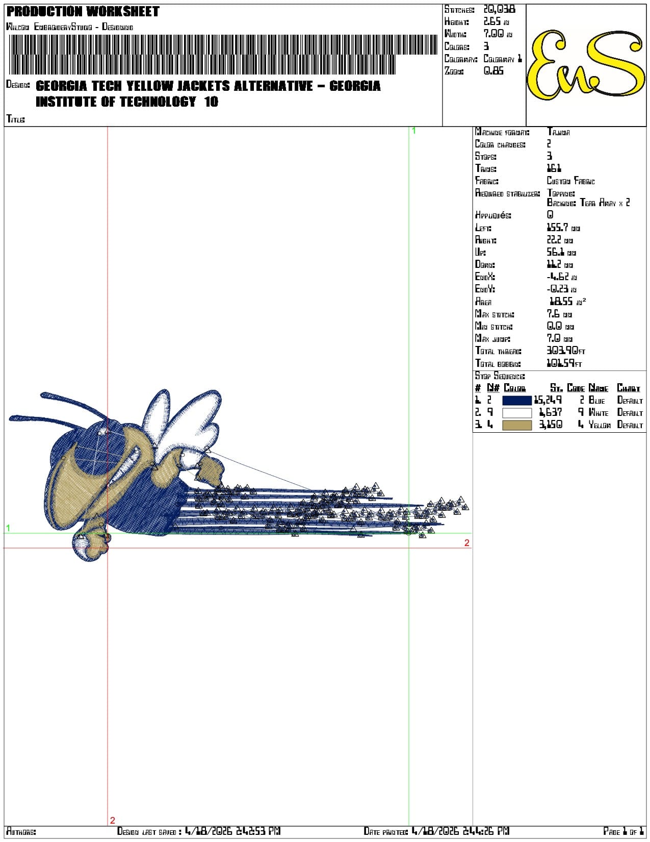 Georgia Tech Yellow Jackets Alternative  Institute Technology - Elegant embroidery design file-instant download — view 3