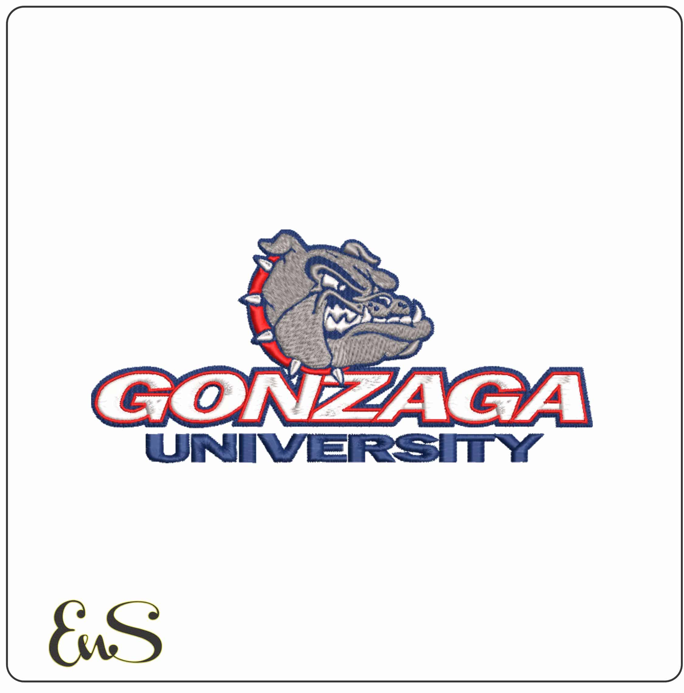 Gonzaga Bulldogs 1998 on Gonzaga University - Elegant embroidery design file-instant download