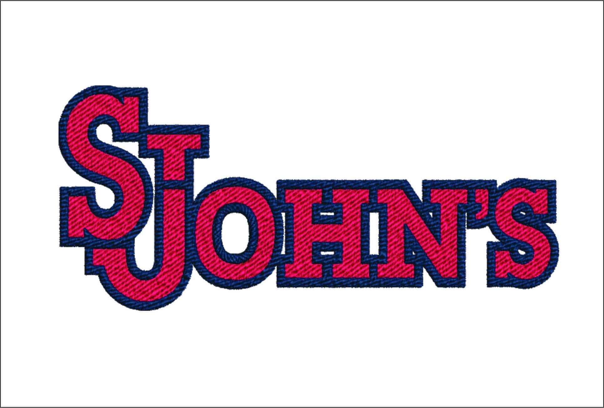 St John's Red Storm embroidery design -St John's Red Storm University men's basketball embroidery machine pattern embroidery file - instant download