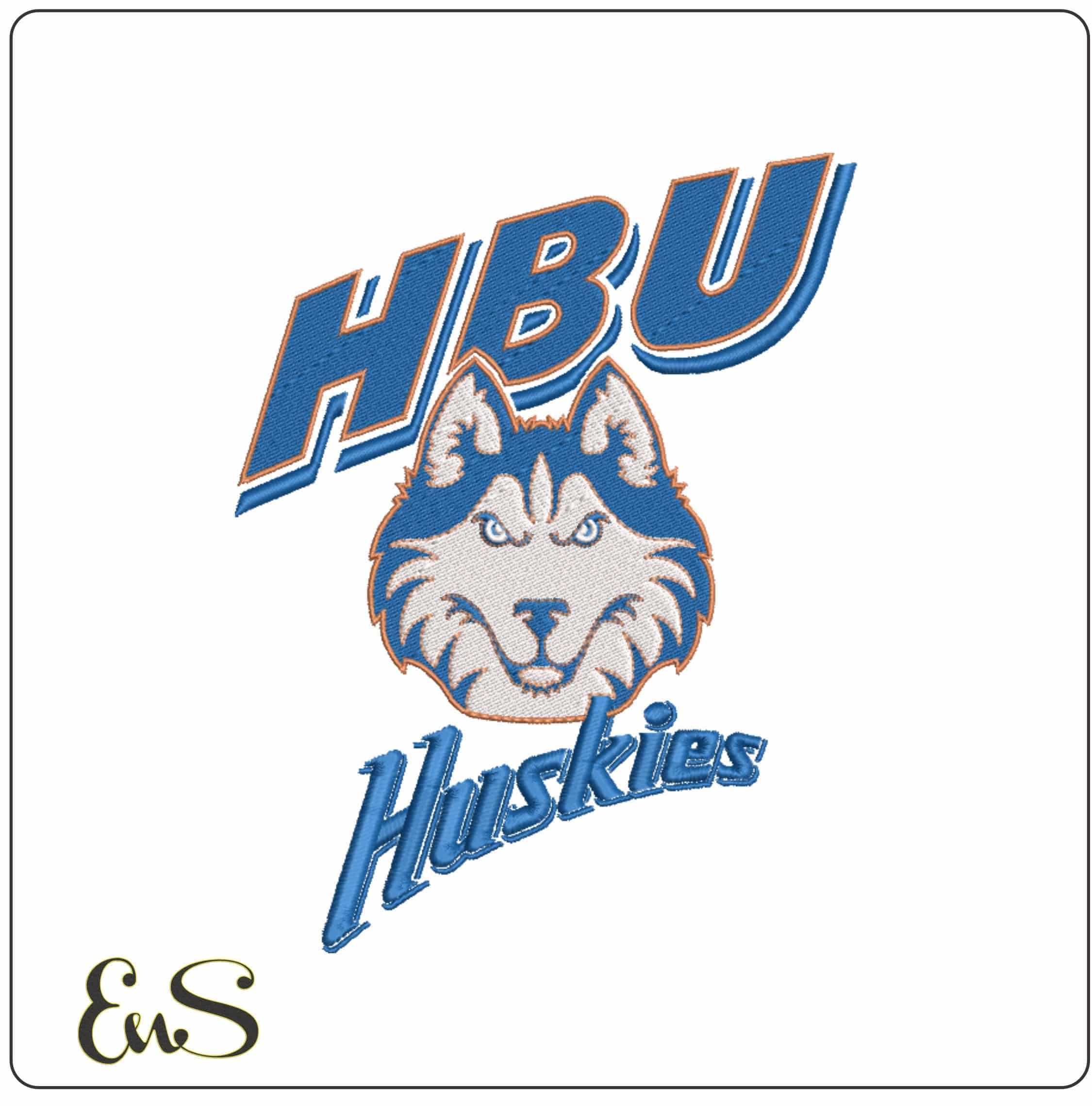Houston Baptist Huskies 2011 to 2023  University  - Elegant embroidery design file-instant download