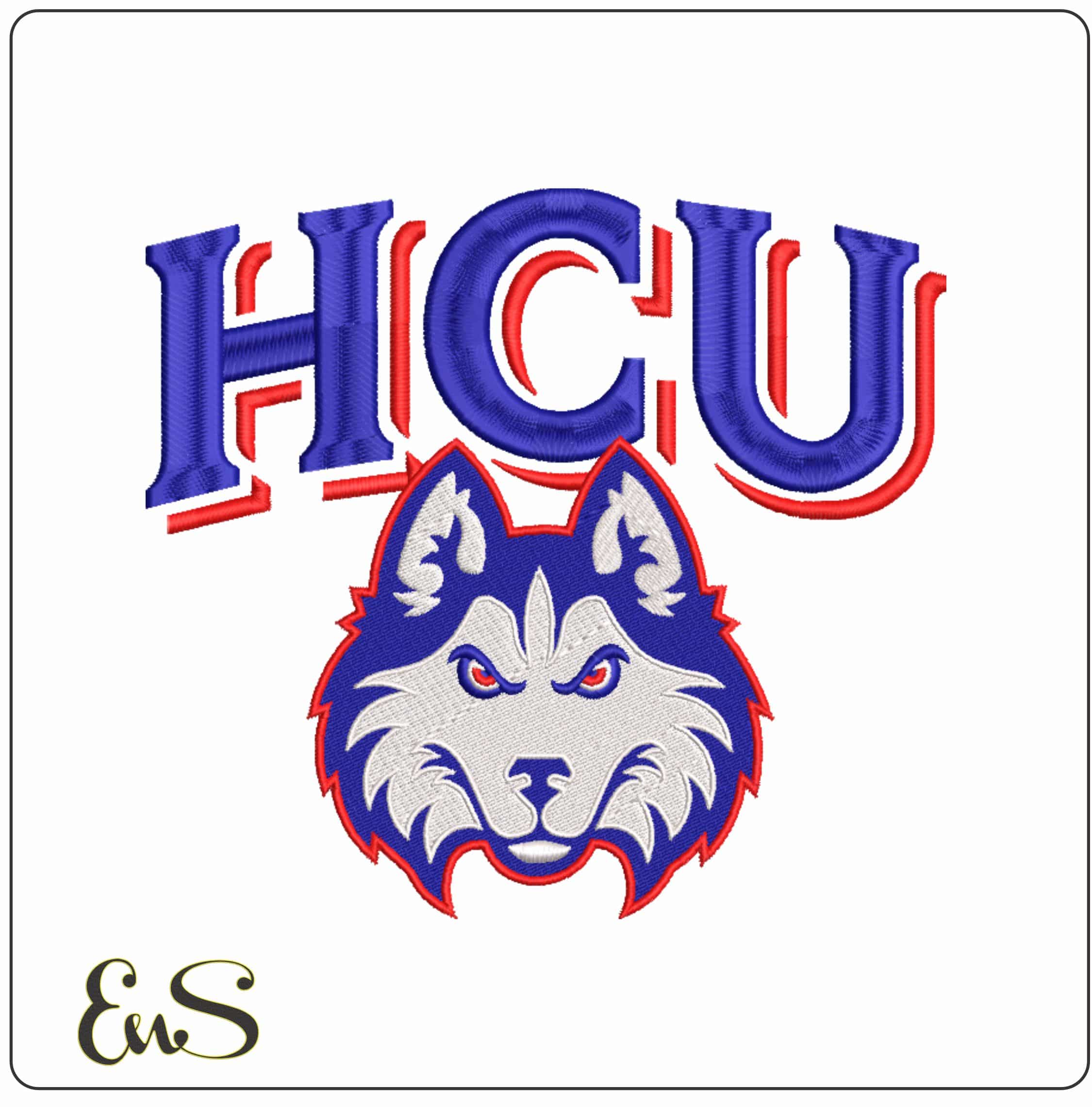 Houston Christian Huskies 2023  University  - Elegant embroidery design file-instant download