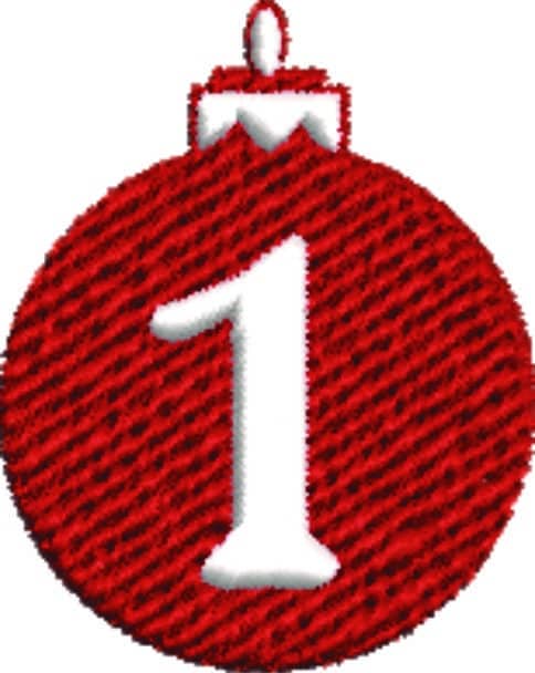 Christmas Advent Calendar - embroidery file - instant download in a frame — view 3