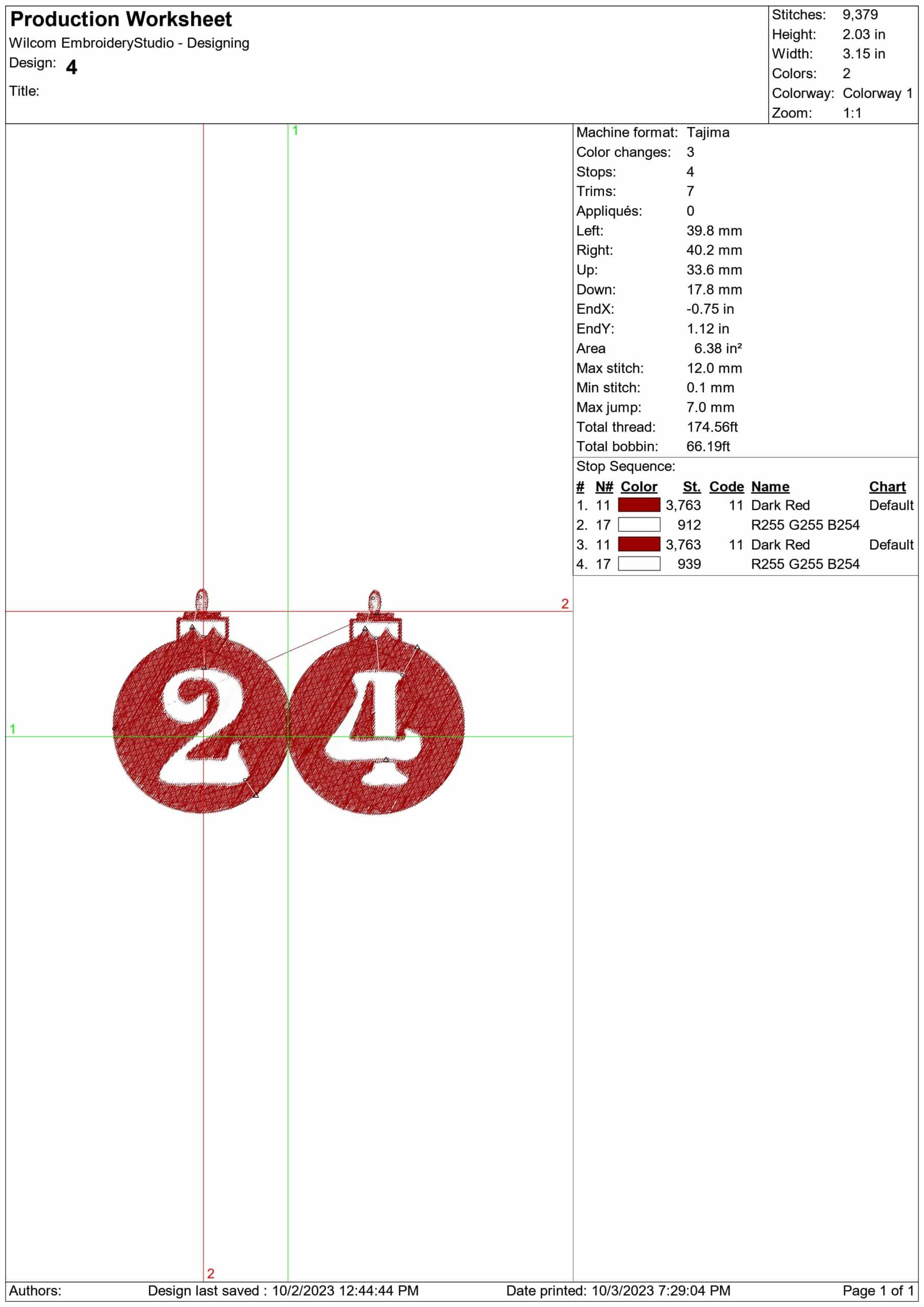 Christmas Advent Calendar - embroidery file - instant download in a frame — view 12
