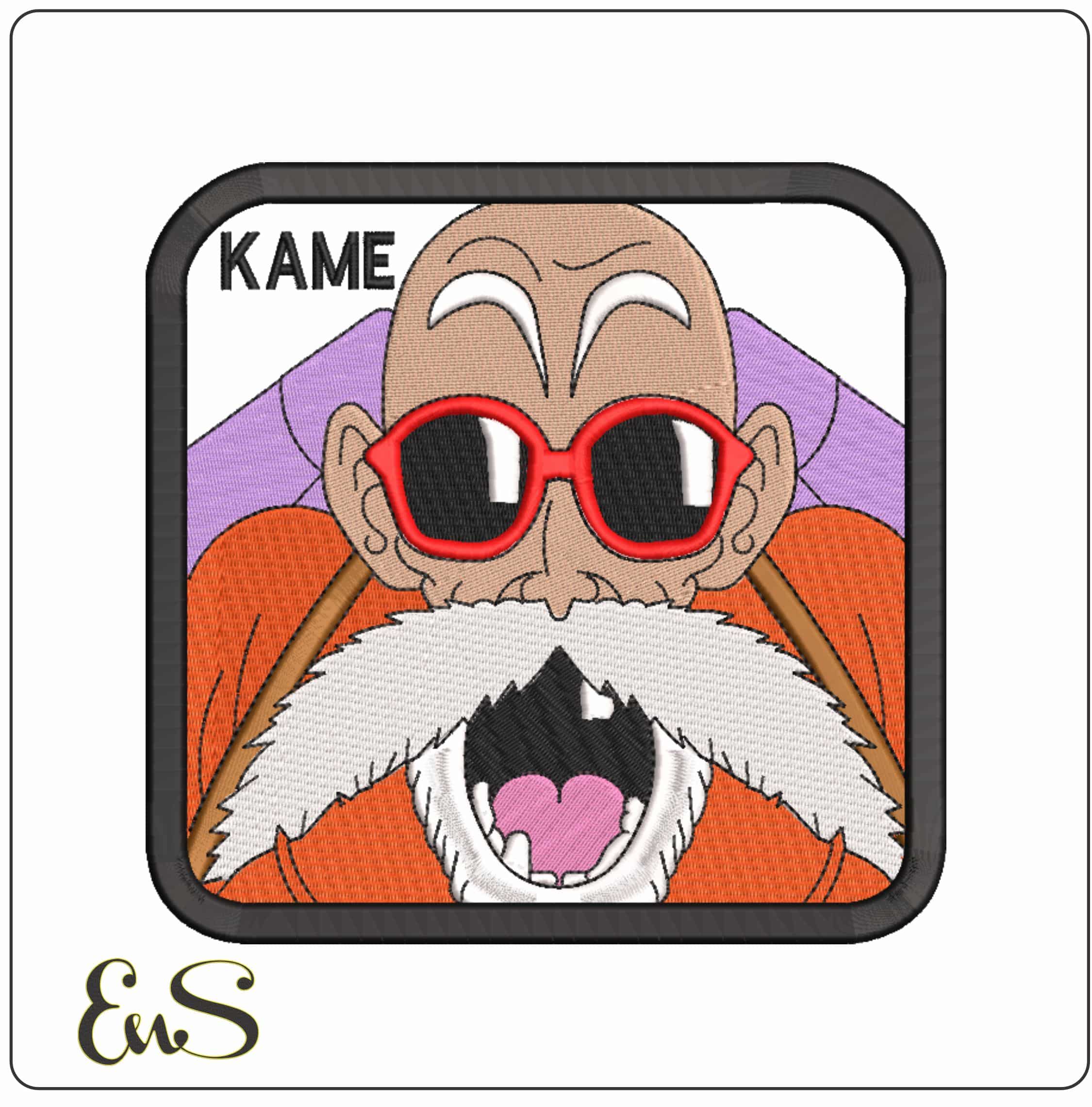 Kame Frame Dragon Ball z Anime  - Elegant embroidery design file-instant download
