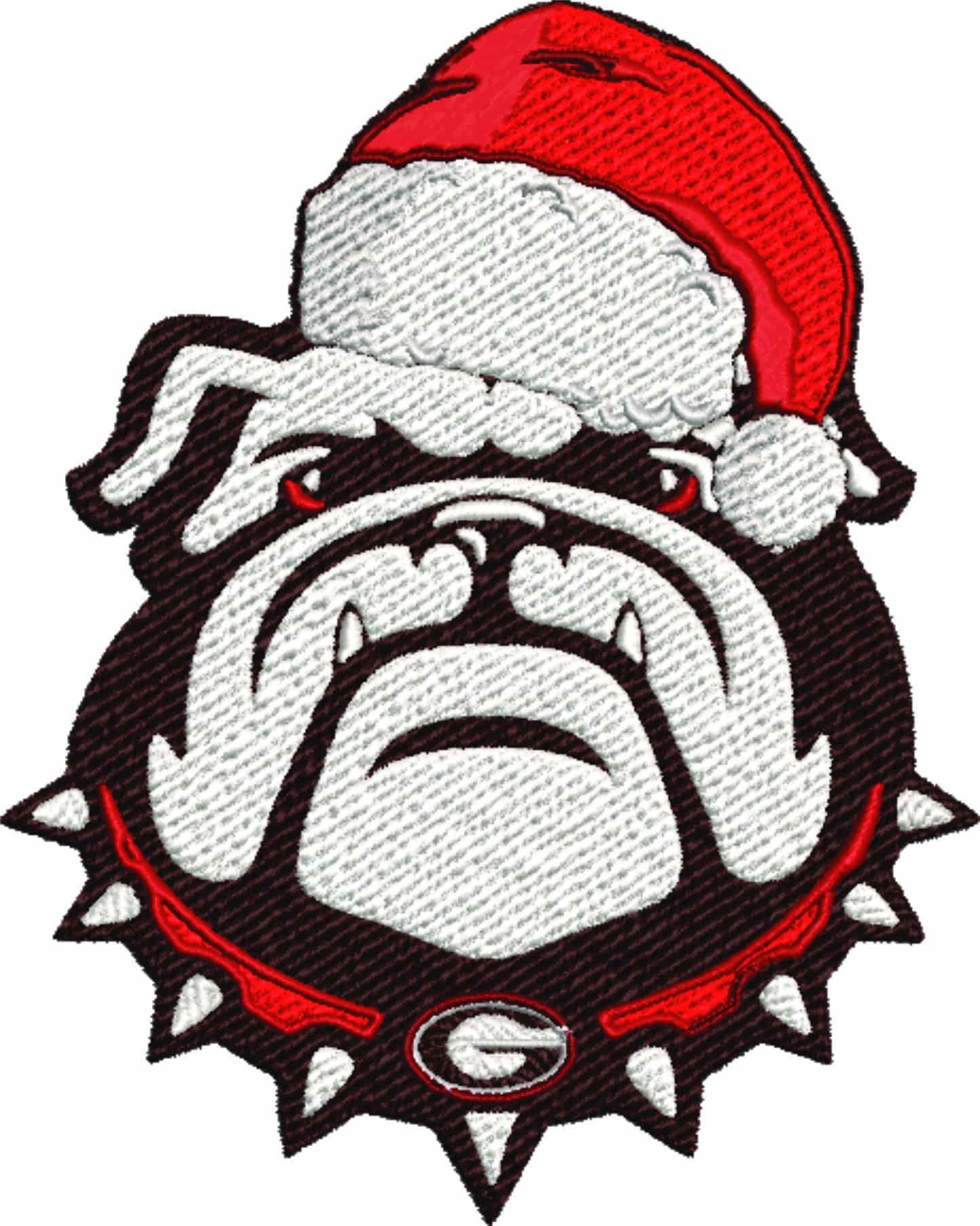 Georgia Bullie Christmas - embroidery file - instant download in a frame — view 2