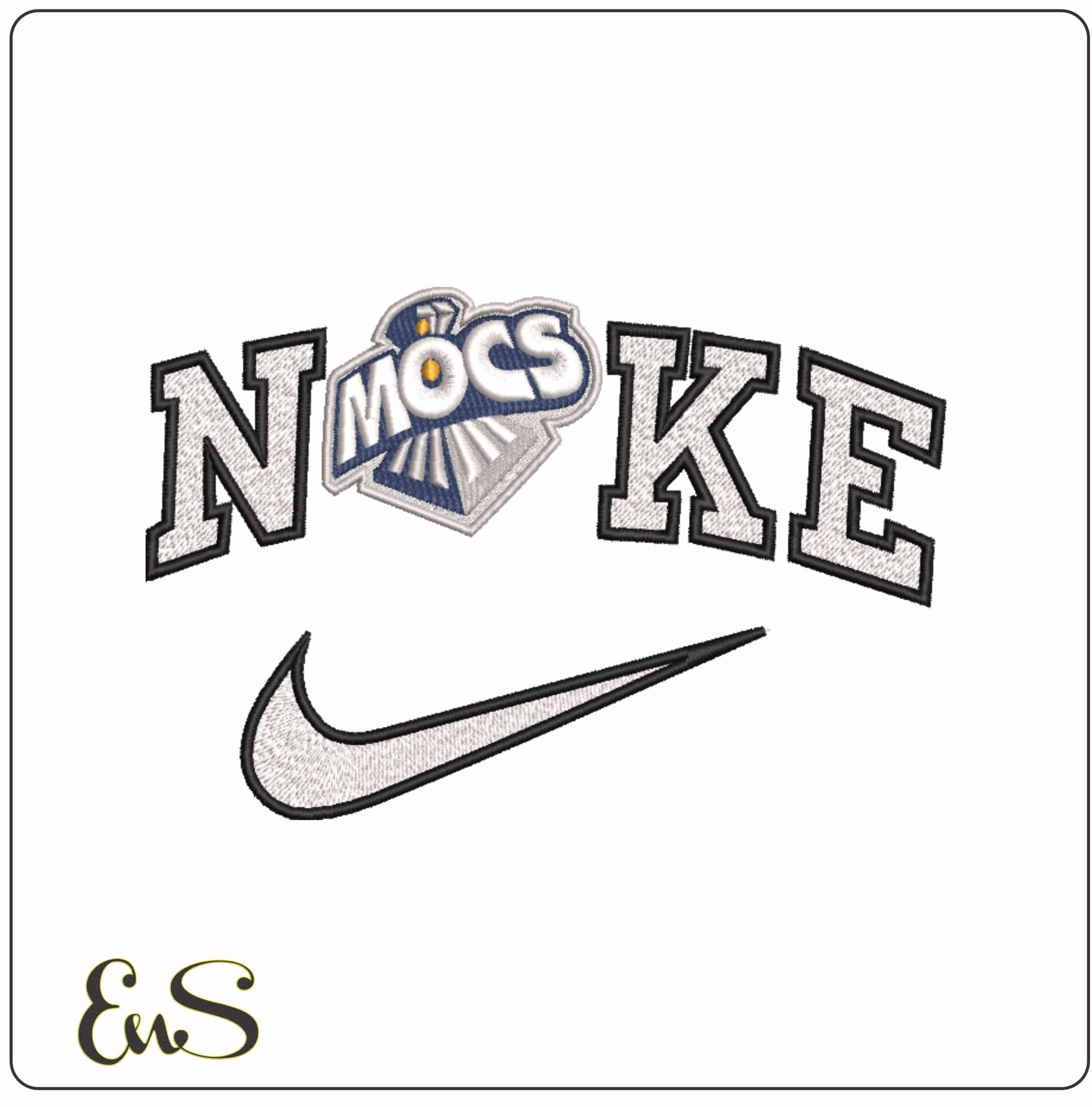 Nike Chattanooga Mocs University of Tennessee   - Elegant embroidery design file-instant download