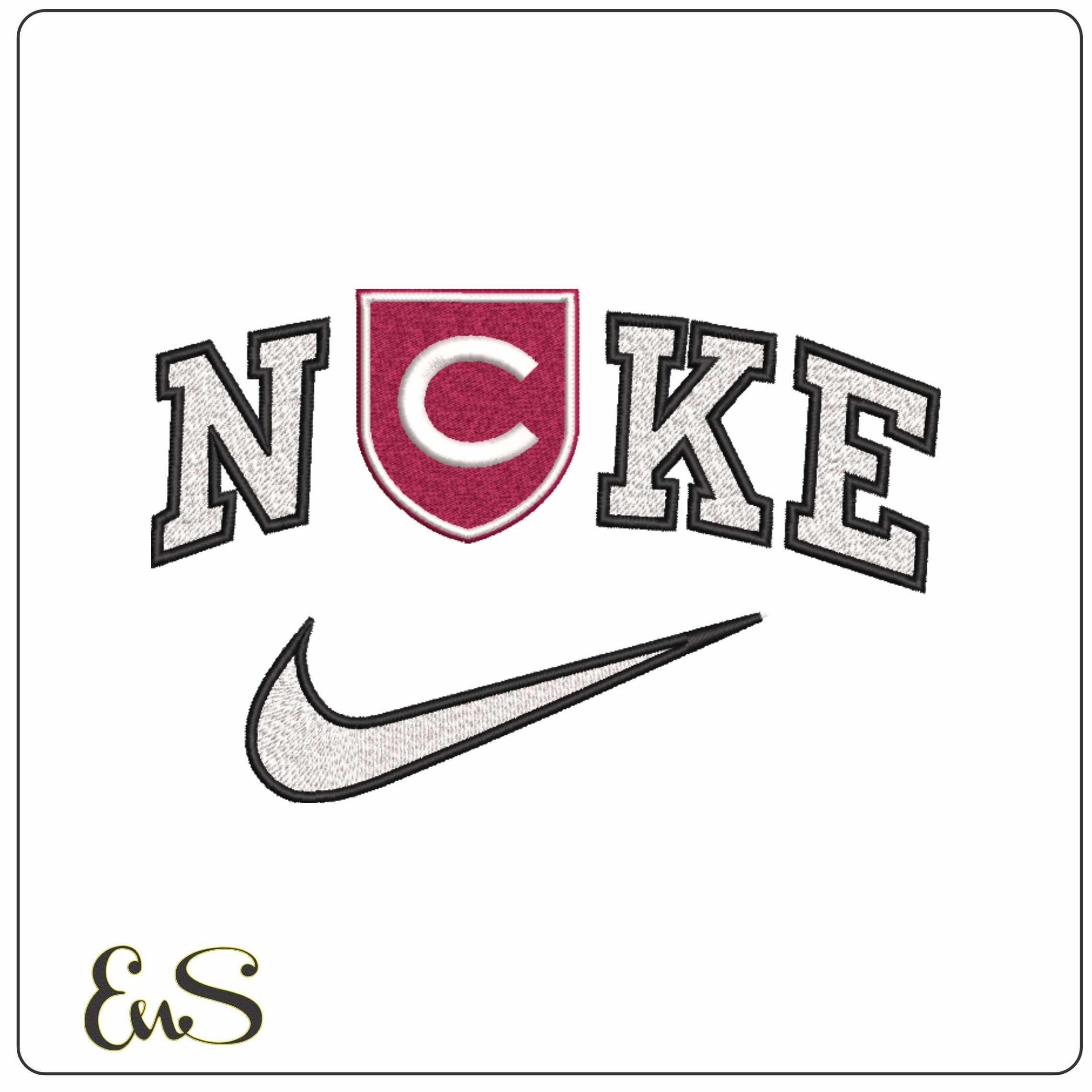 Nike Colgate Raider Alternative Colgate University   - Elegant embroidery design file-instant download