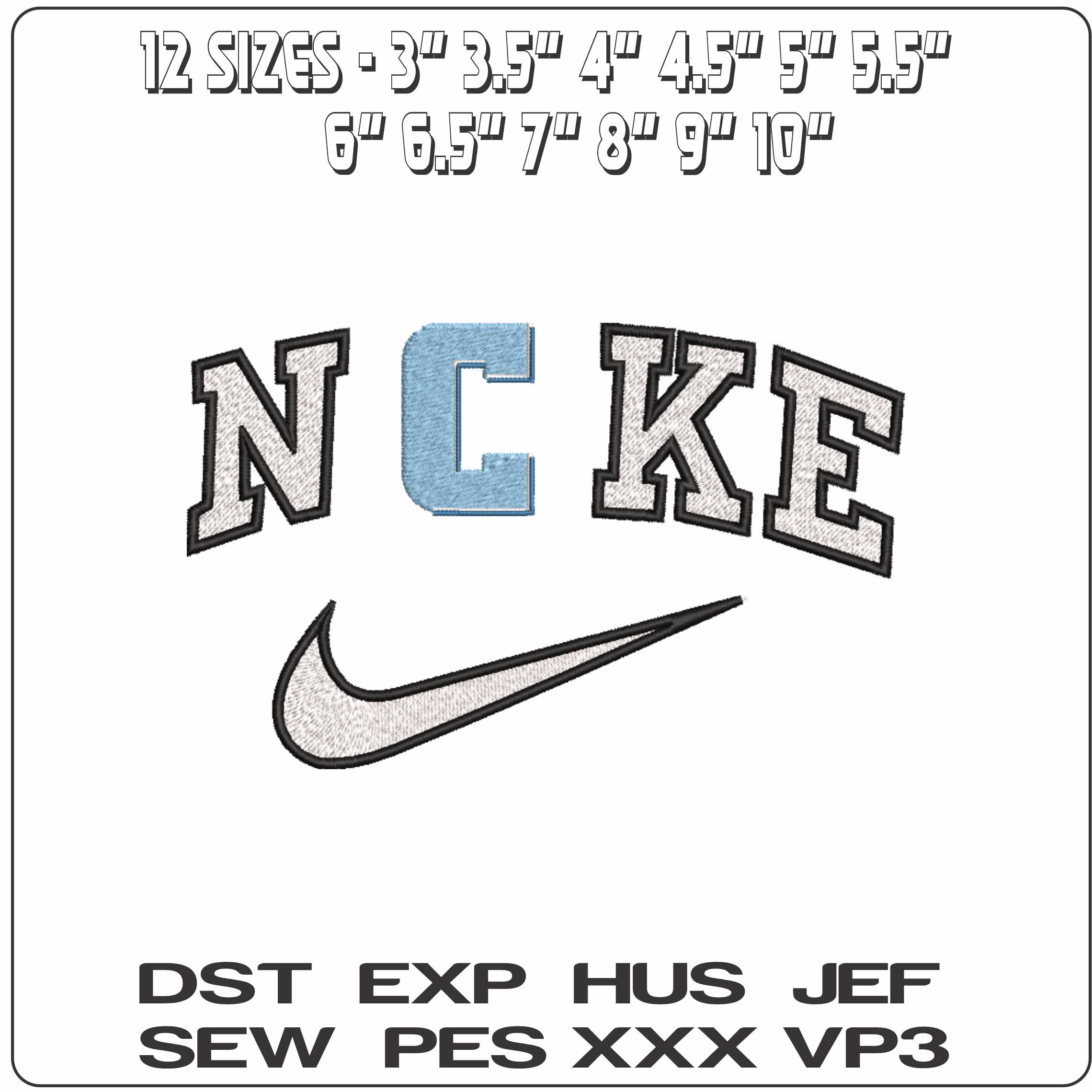 Nike Columbia Lions Alternative Columbia University College   - Elegant embroidery design file-instant download — view 2