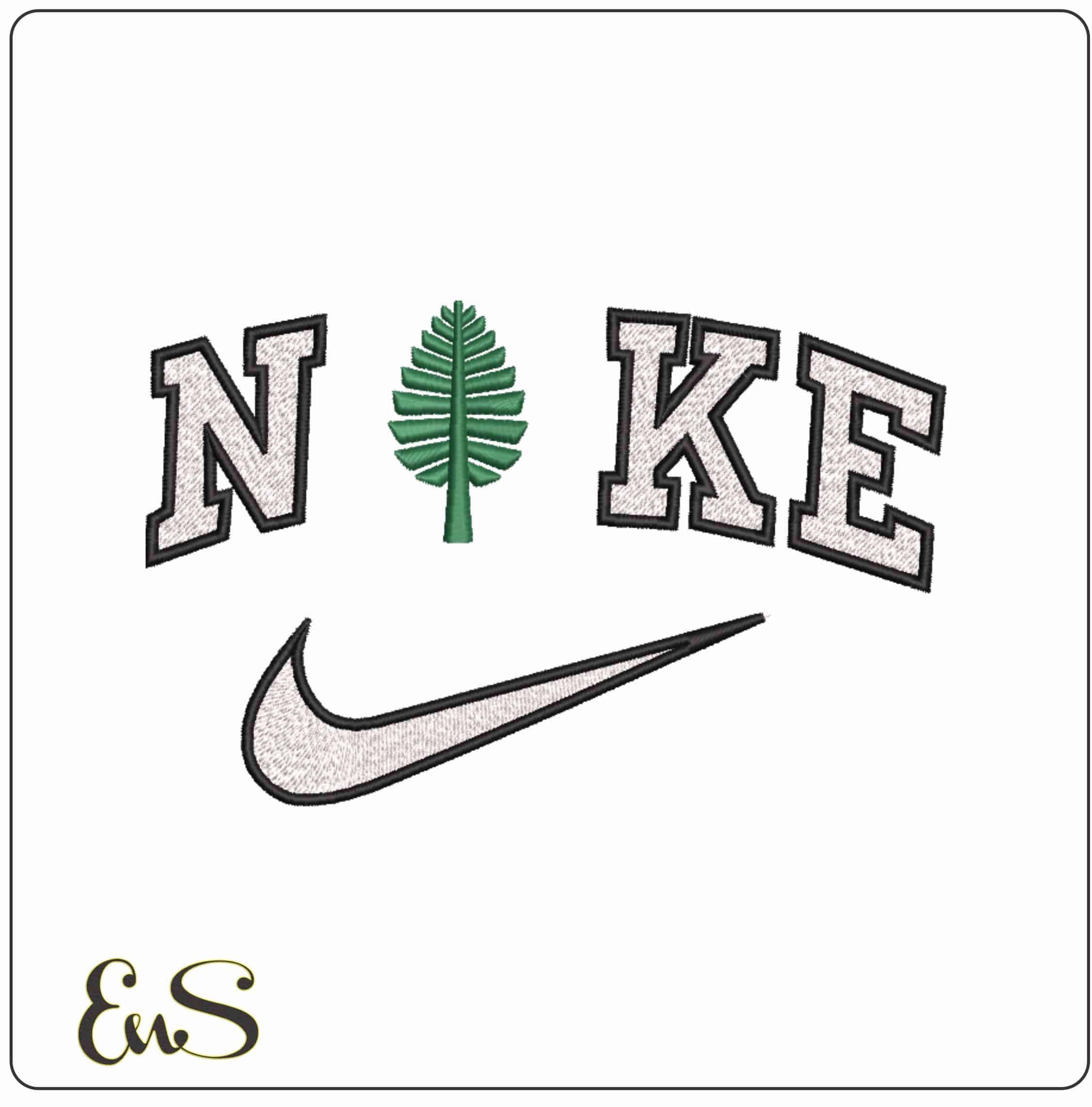 Nike Dartmouth Big Green Alternative Dartford College    - Elegant embroidery design file-instant download