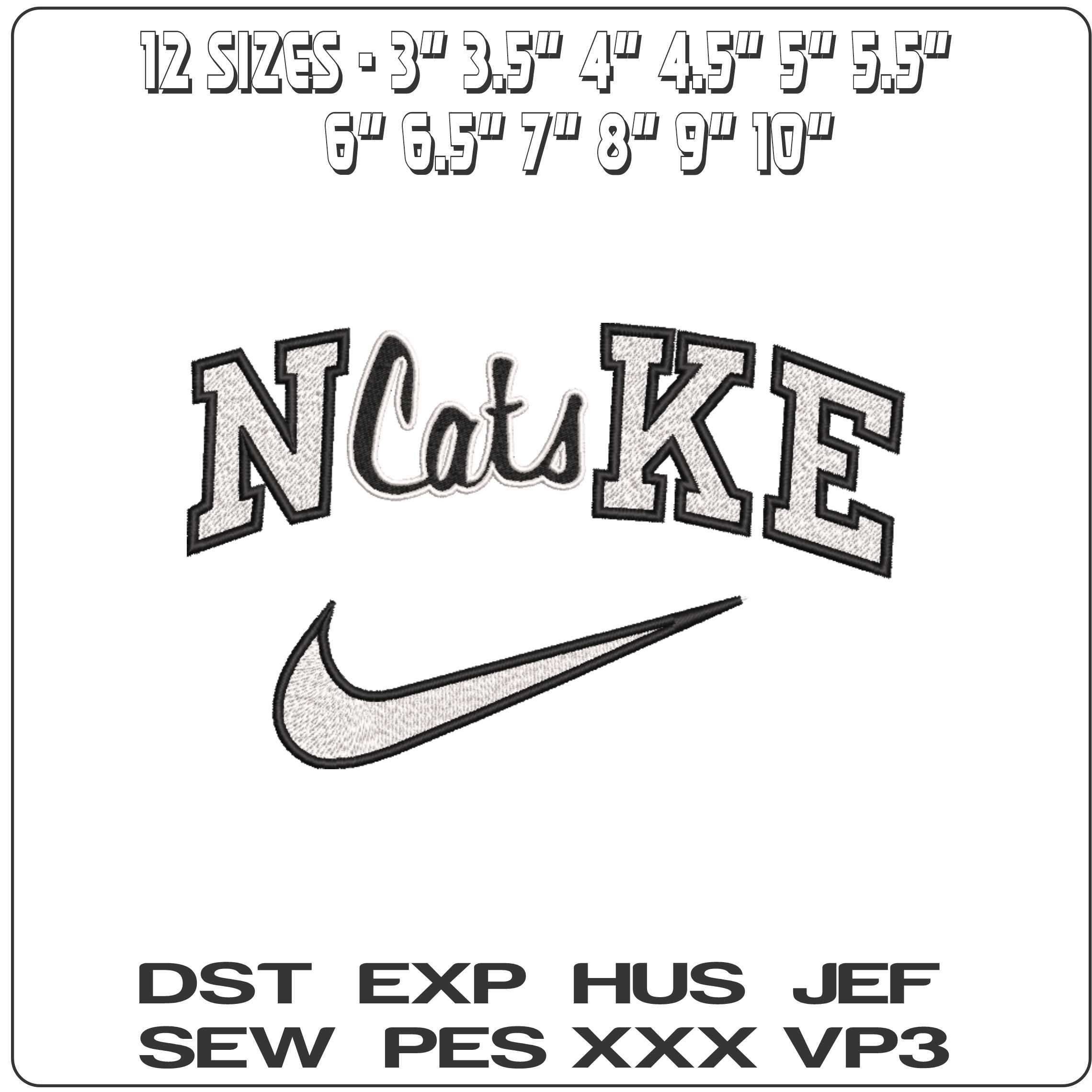 Nike Davidson Wildcats Helmet Davidson College    - Elegant embroidery design file-instant download — view 2