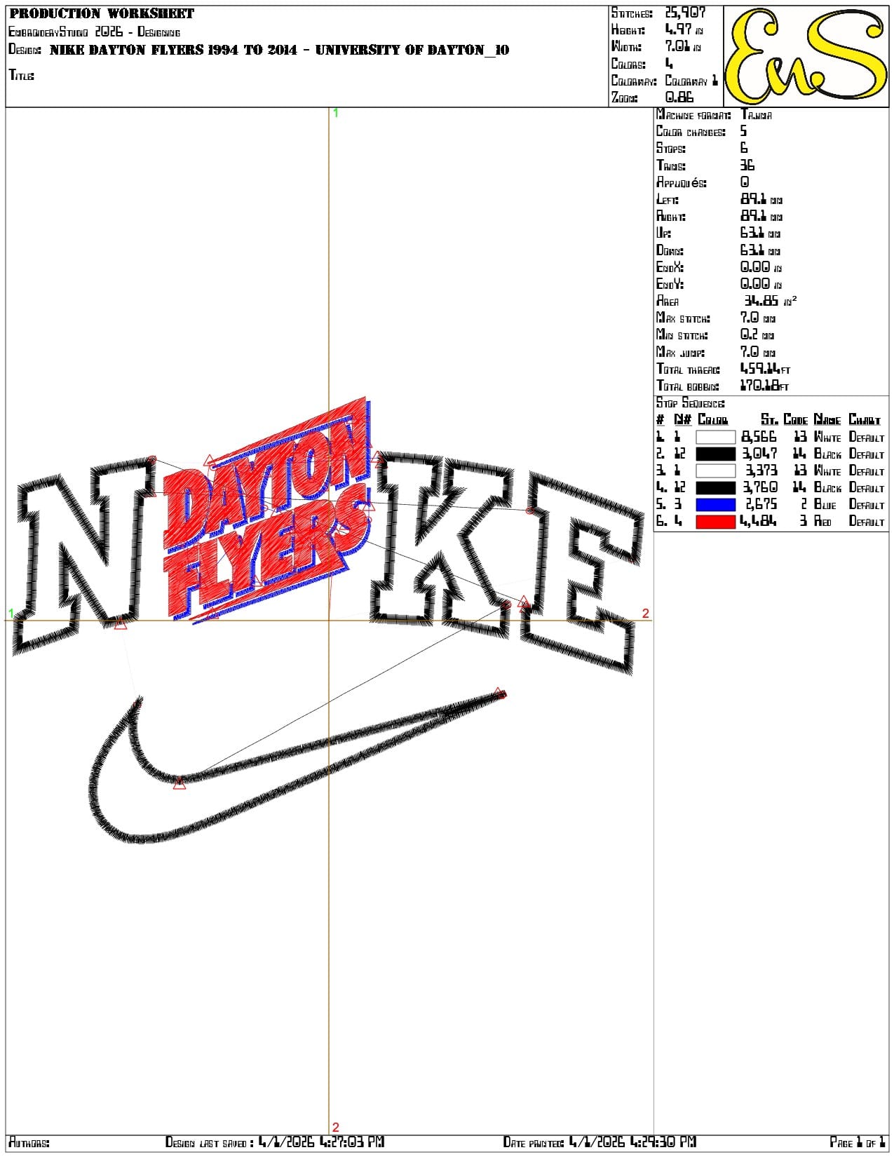 Nike Dayton Flyers 1994 to 2014 University of Dayton    - Elegant embroidery design file-instant download — view 3