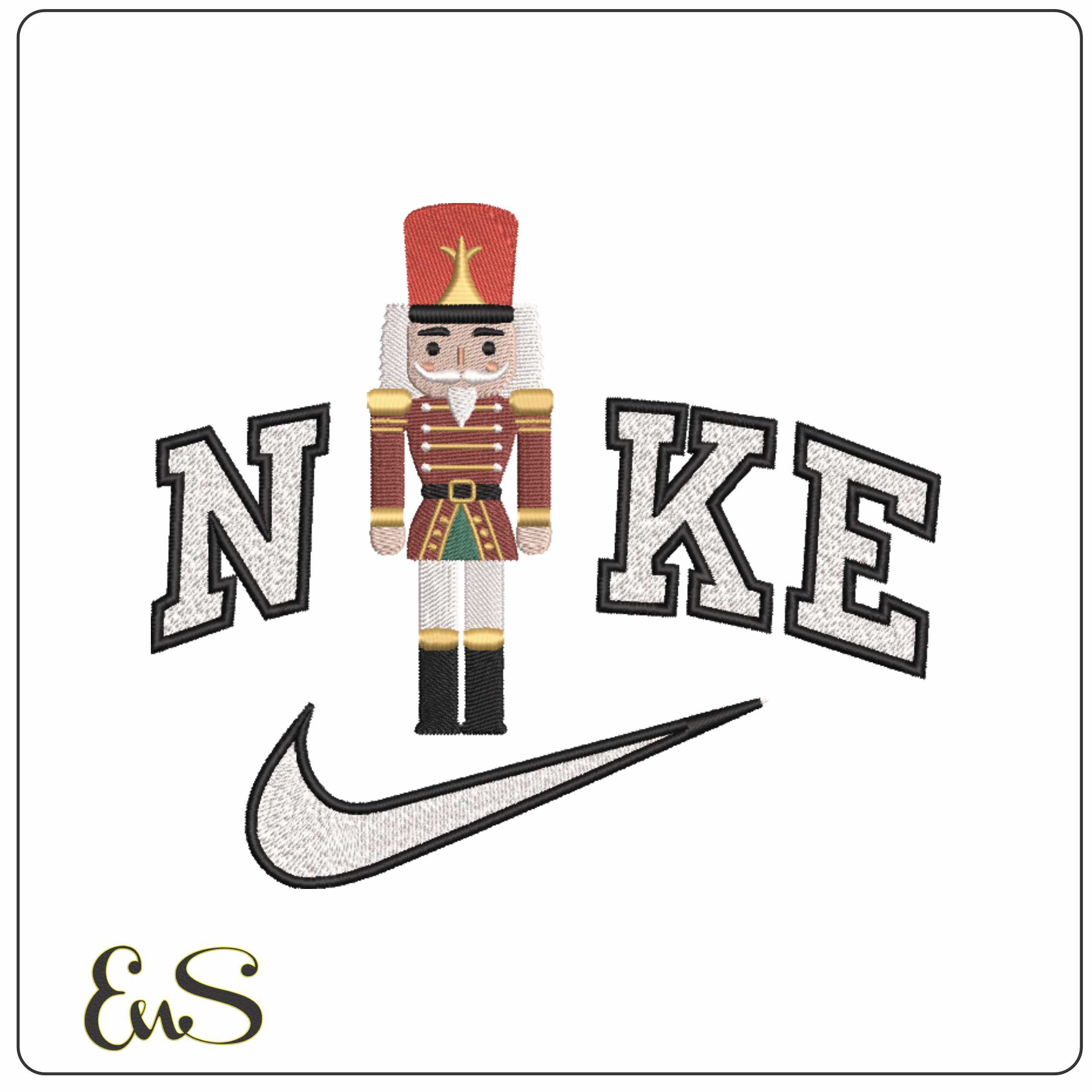 Nike Nut Cracker Toy Soldier Children    - Elegant embroidery design file-instant download
