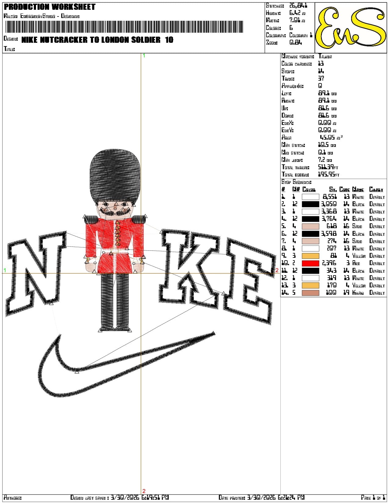Nike Nutcracker To London Soldier - Elegant embroidery design file-instant download — view 3