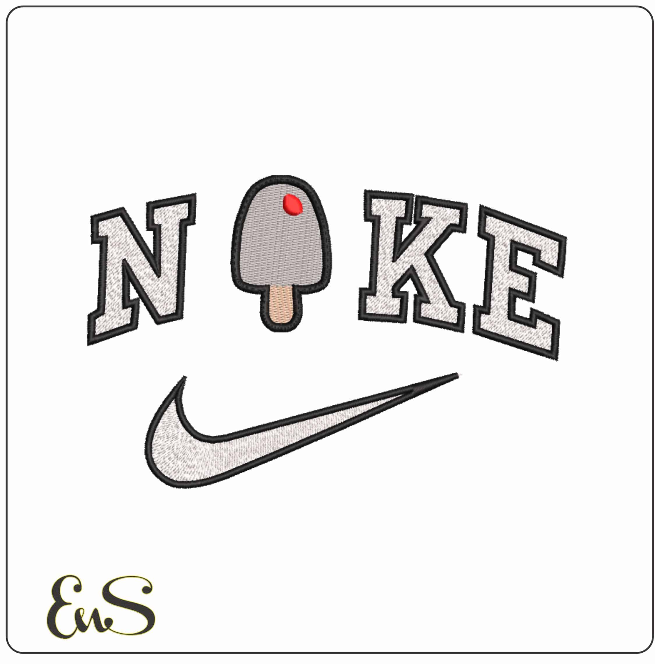 Nike Popsicle Patch - Elegant embroidery design file-instant download
