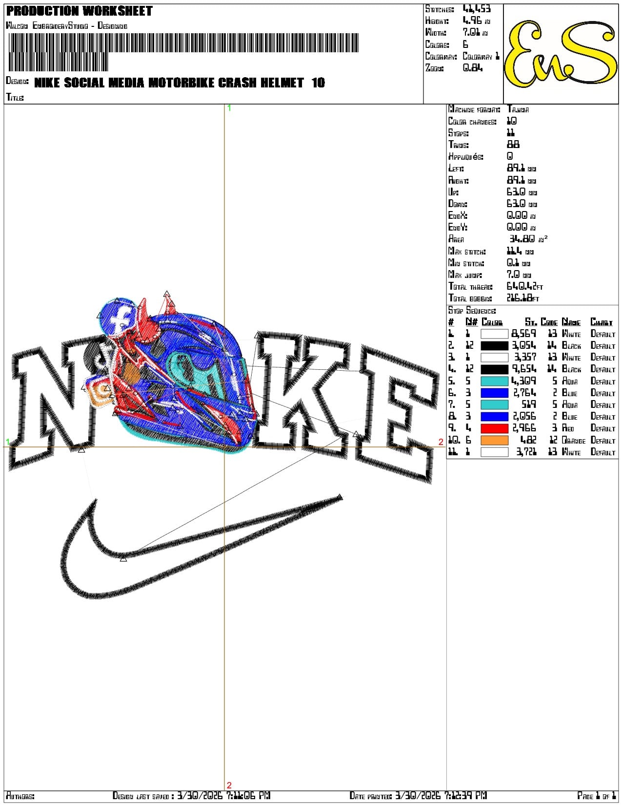 Nike Social Media Motorbike Crash Helmet - Elegant embroidery design file-instant download — view 3