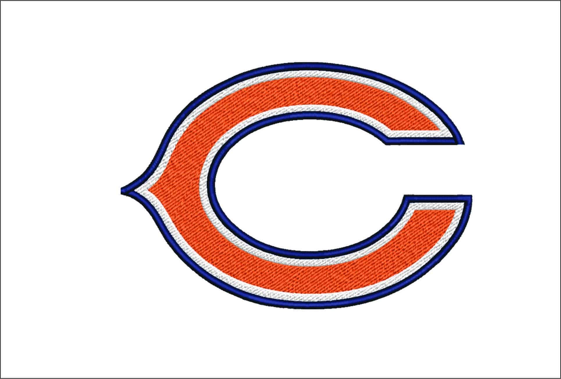 Chicago Bears NFL embroidery design -Wrigley Field Stadium men's football embroidery machine pattern embroidery file - instant download