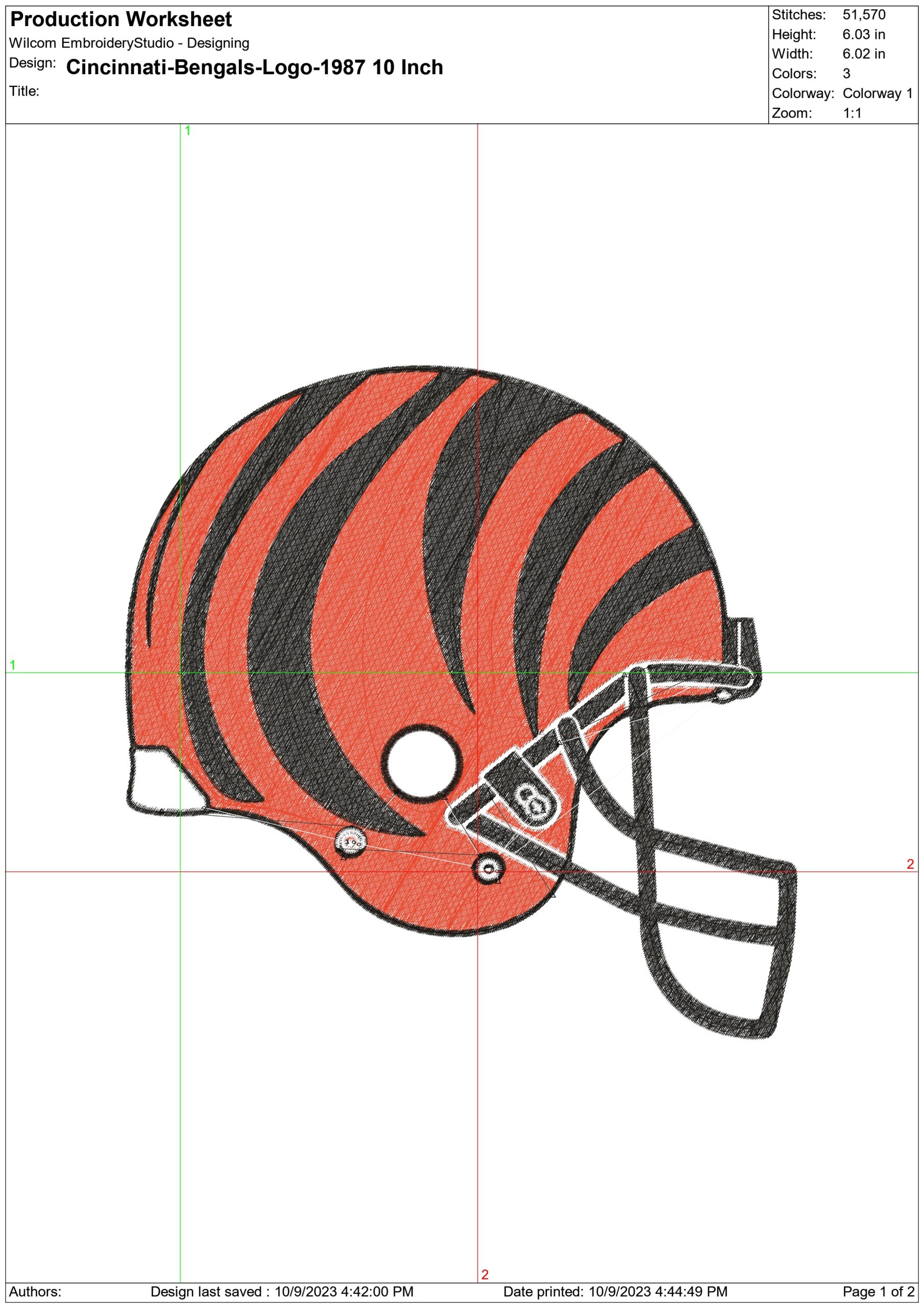 Cincinnati Bengals NFL embroidery design -Paycor Stadium men's football embroidery machine pattern embroidery file - instant download — view 2