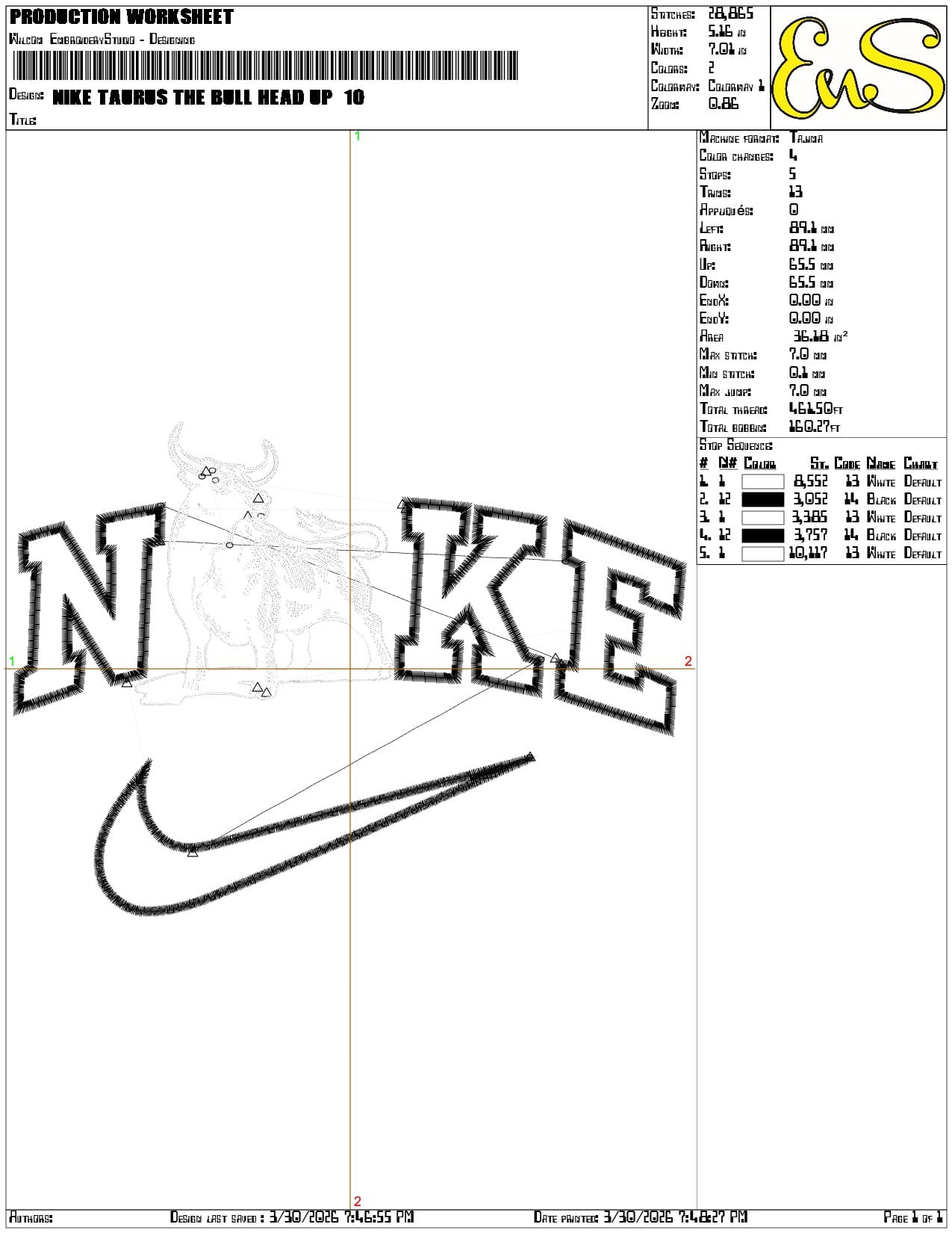 Nike Taurus the Bull Head Up - Elegant embroidery design file-instant download — view 3