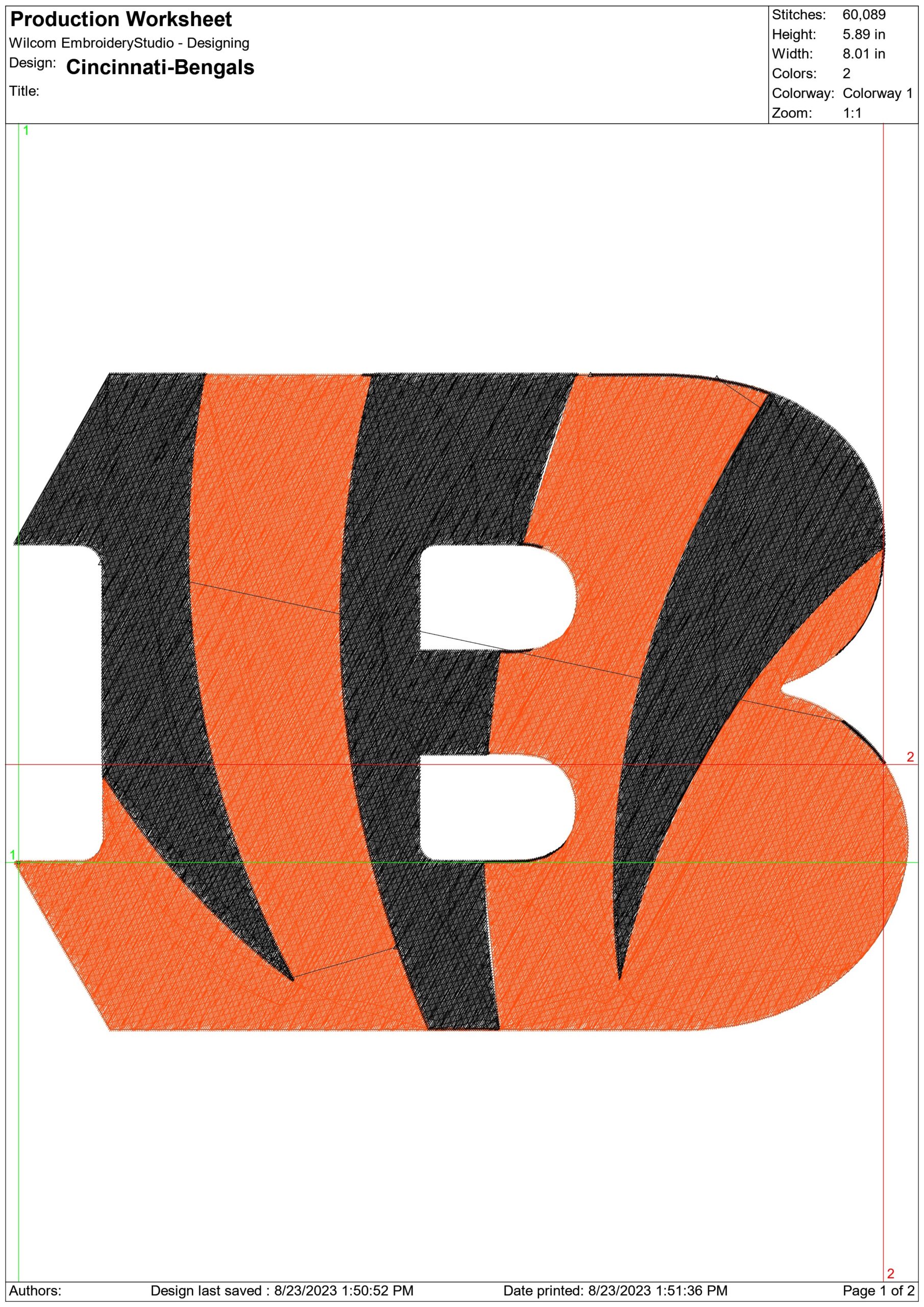 Cincinnati Bengals NFL embroidery design -Paycor Stadium men's football embroidery machine pattern embroidery file - instant download — view 2
