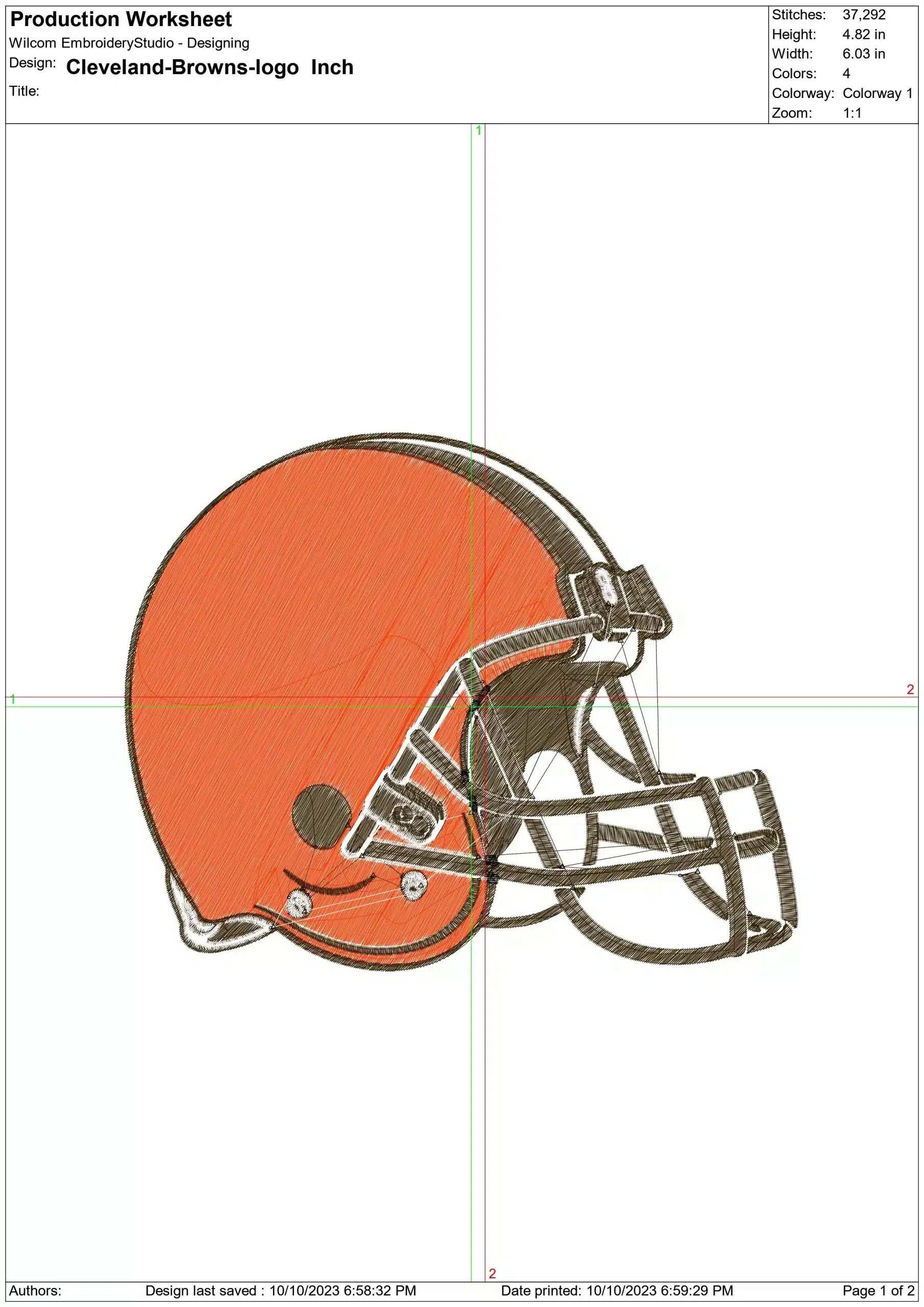 Cleveland Browns NFL embroidery design -Cleveland Browns Stadium men's football embroidery machine pattern embroidery file - instant download — view 2