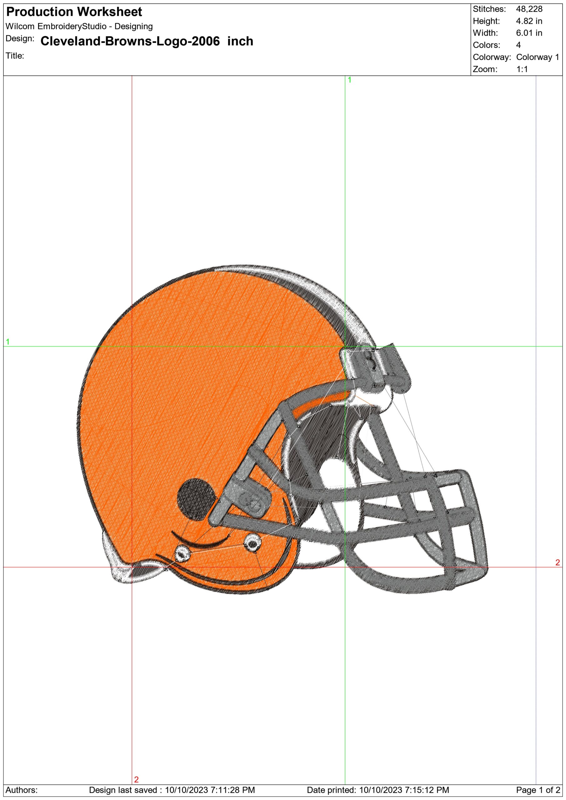 Cleveland Browns 2006 NFL embroidery design -Cleveland Browns Stadium men's football embroidery machine pattern embroidery file - instant download — view 2