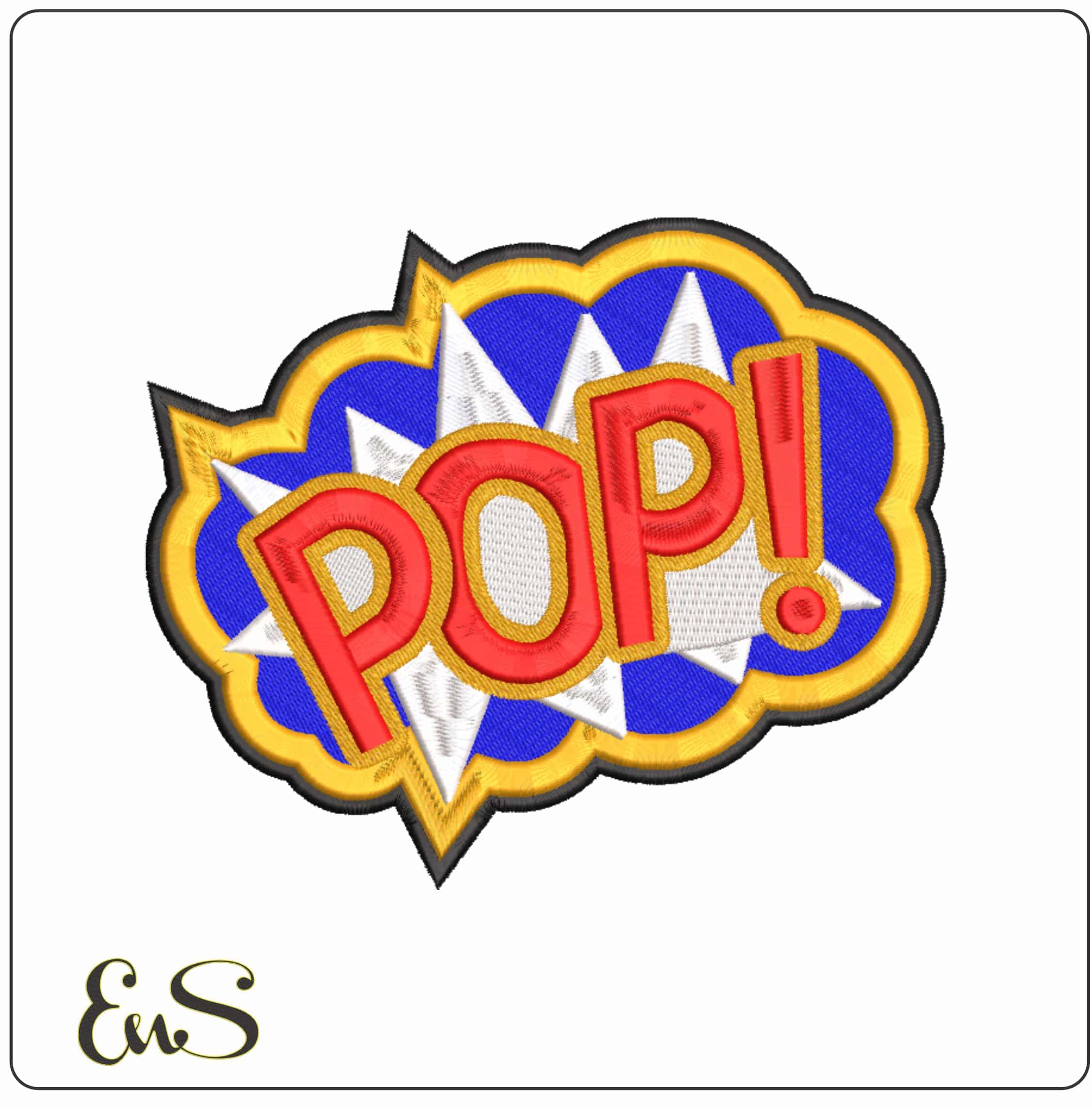 POP - Elegant embroidery design file-instant download