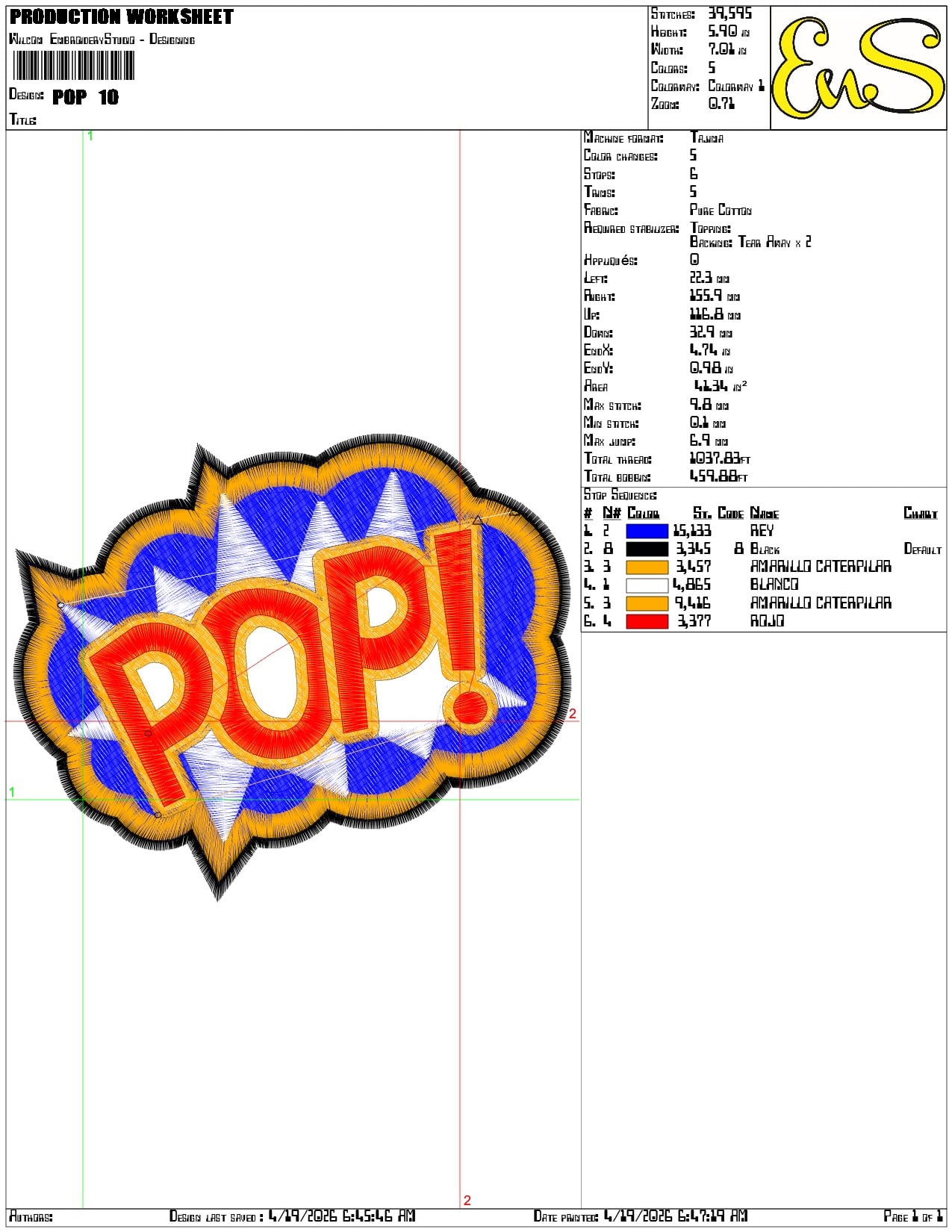 POP - Elegant embroidery design file-instant download — view 3