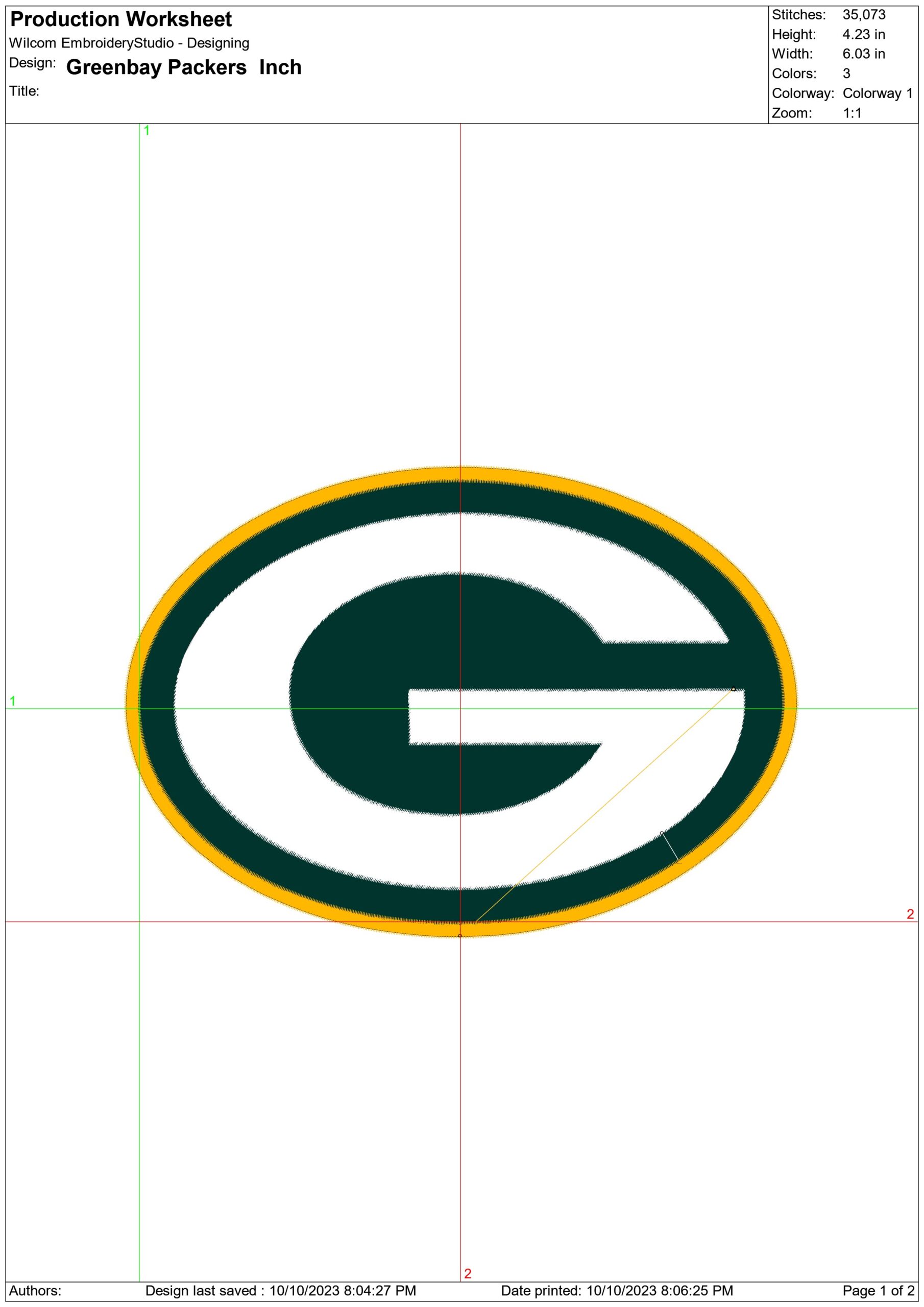 Green Bay Packers NFL embroidery design -Lambeau Field Green Bay Wisconsin Stadium men's football embroidery machine pattern embroidery file - instant download — view 2