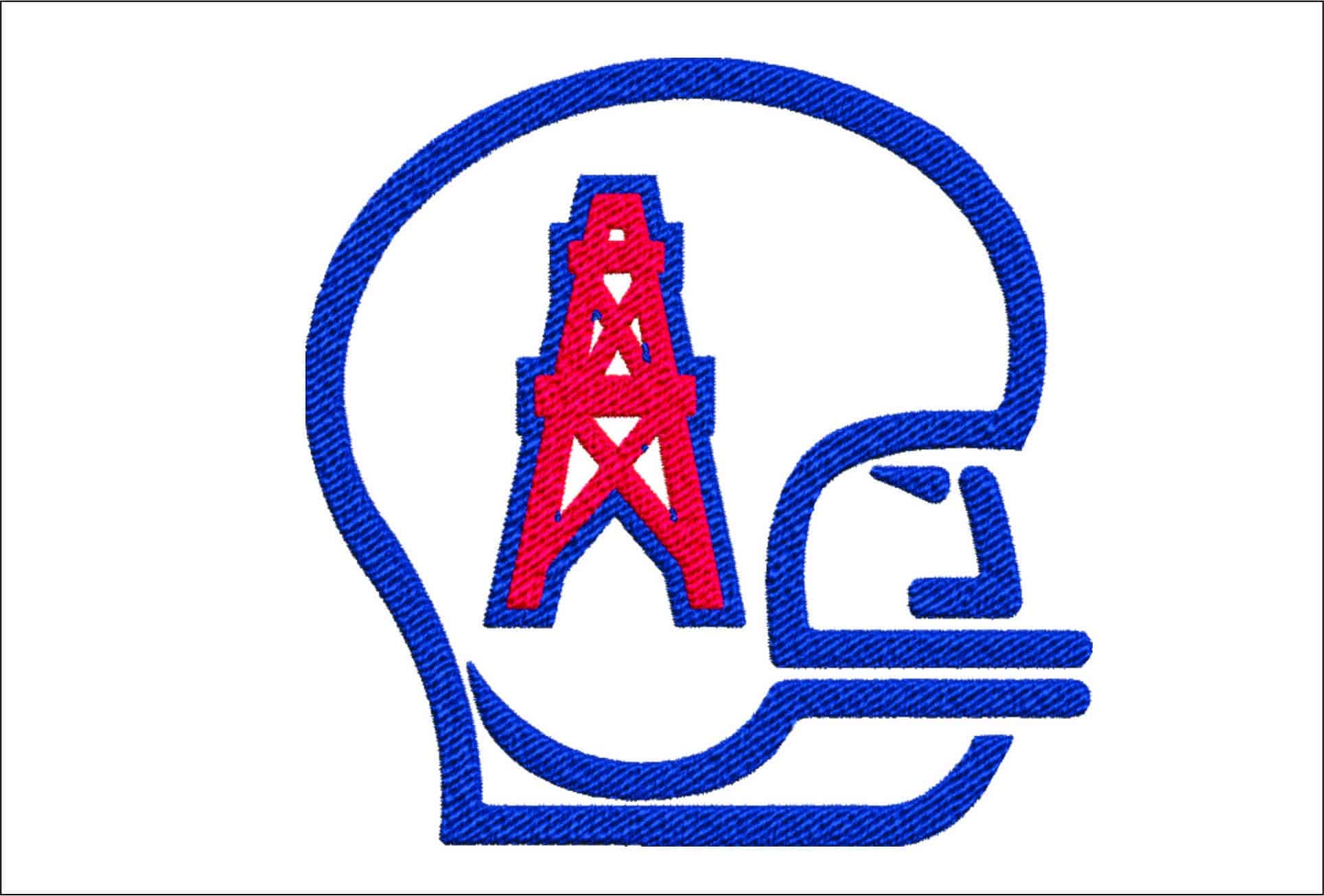 Houston Oilers NFL embroidery design -Houston Texas Stadium men's football embroidery machine pattern embroidery file - instant download