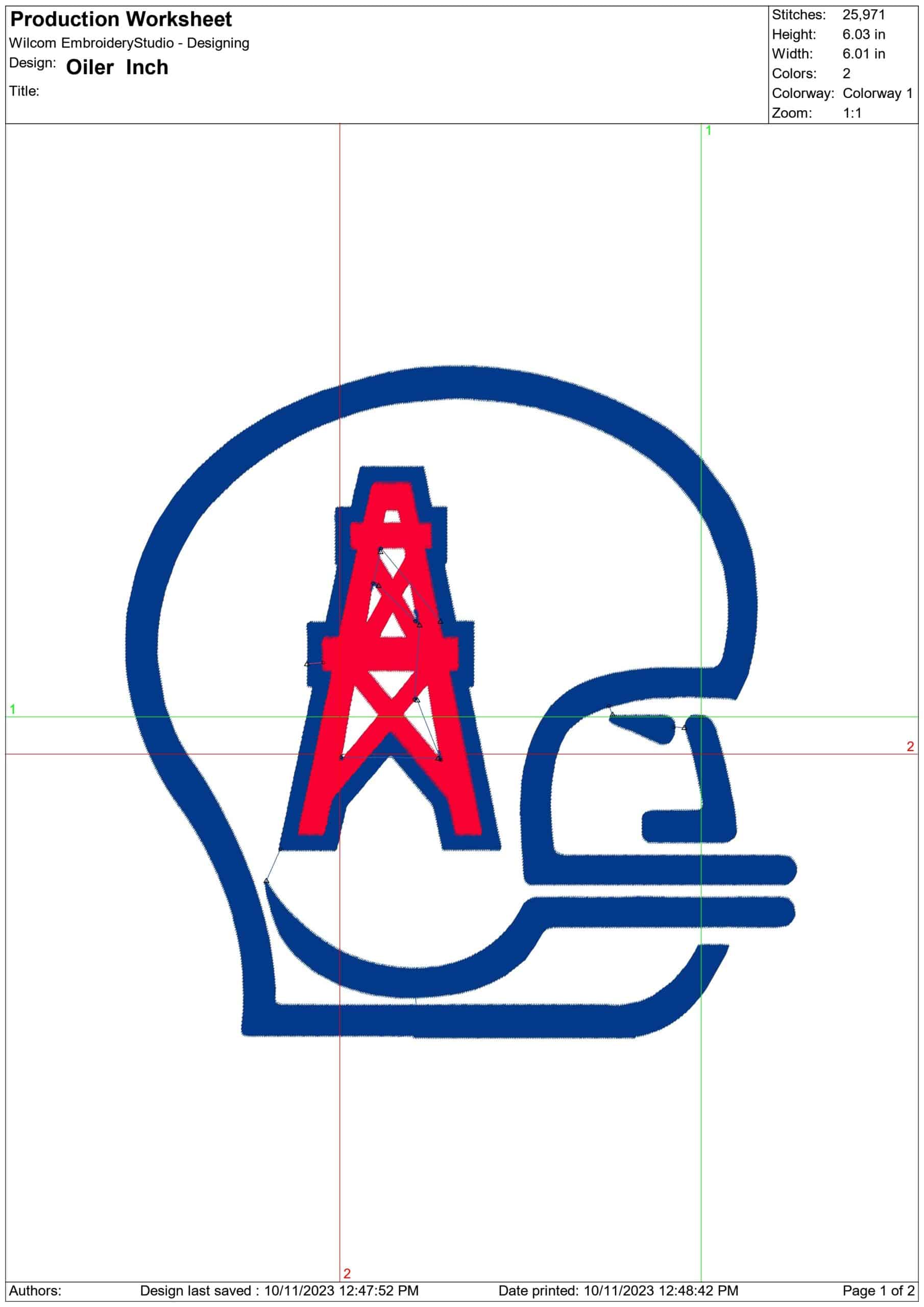 Houston Oilers NFL embroidery design -Houston Texas Stadium men's football embroidery machine pattern embroidery file - instant download — view 2