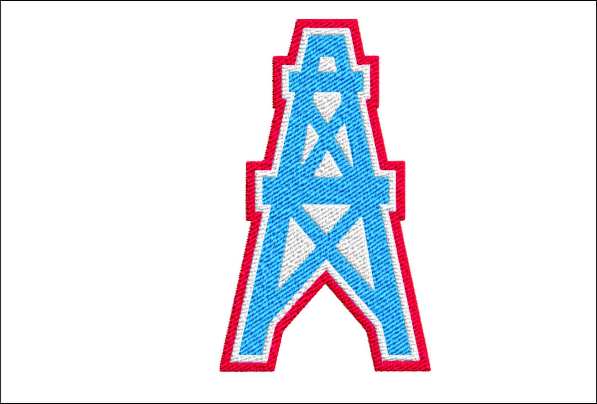 Houston Oilers NFL embroidery design -Houston Texas Stadium men's football embroidery machine pattern embroidery file - instant download