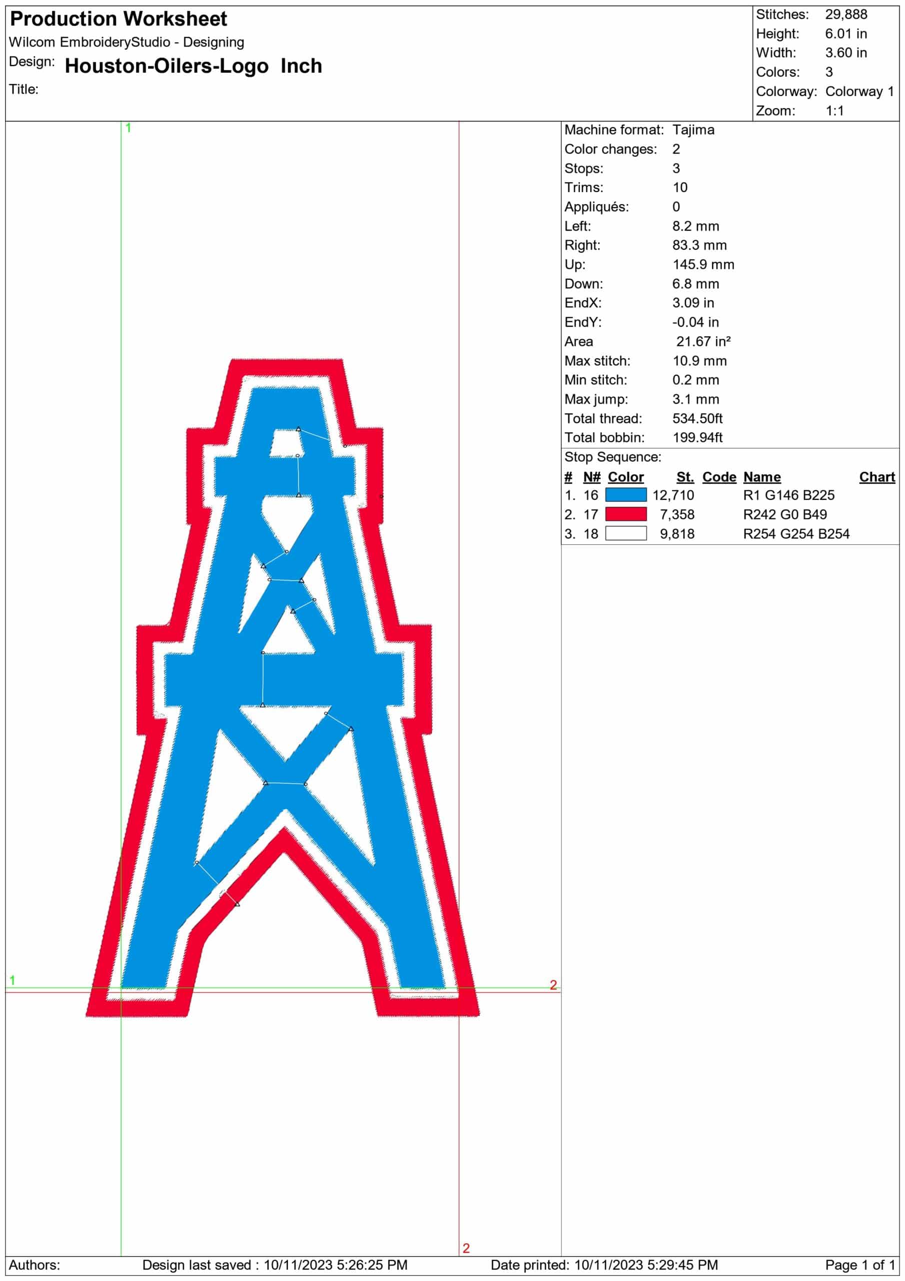 Houston Oilers NFL embroidery design -Houston Texas Stadium men's football embroidery machine pattern embroidery file - instant download — view 2