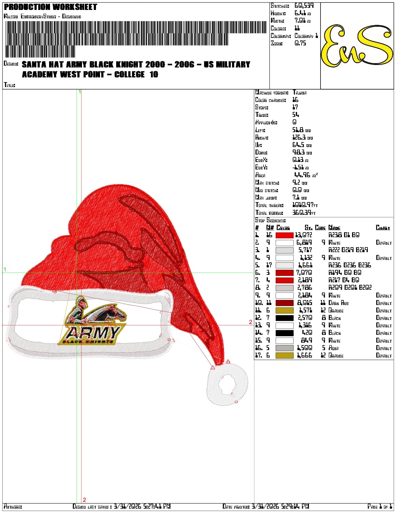 Santa Hat Army Black Knight 2000 2006 US Military - Elegant embroidery design file-instant download — view 3